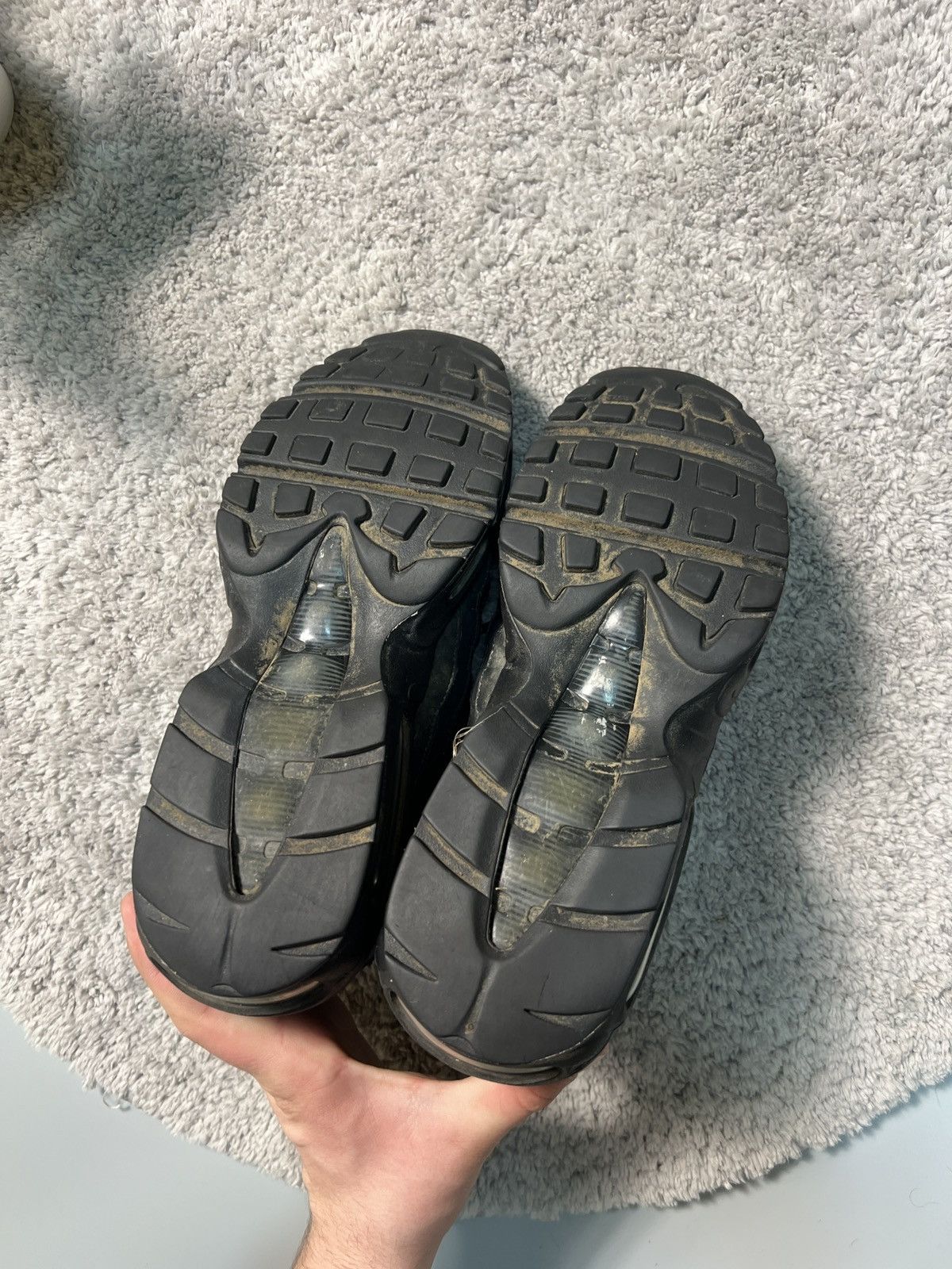 Nike Nike Air Max 95 Essential Triple Black Athletic Sneaker Size US 8.5 / EU 41-42 - 9 Thumbnail