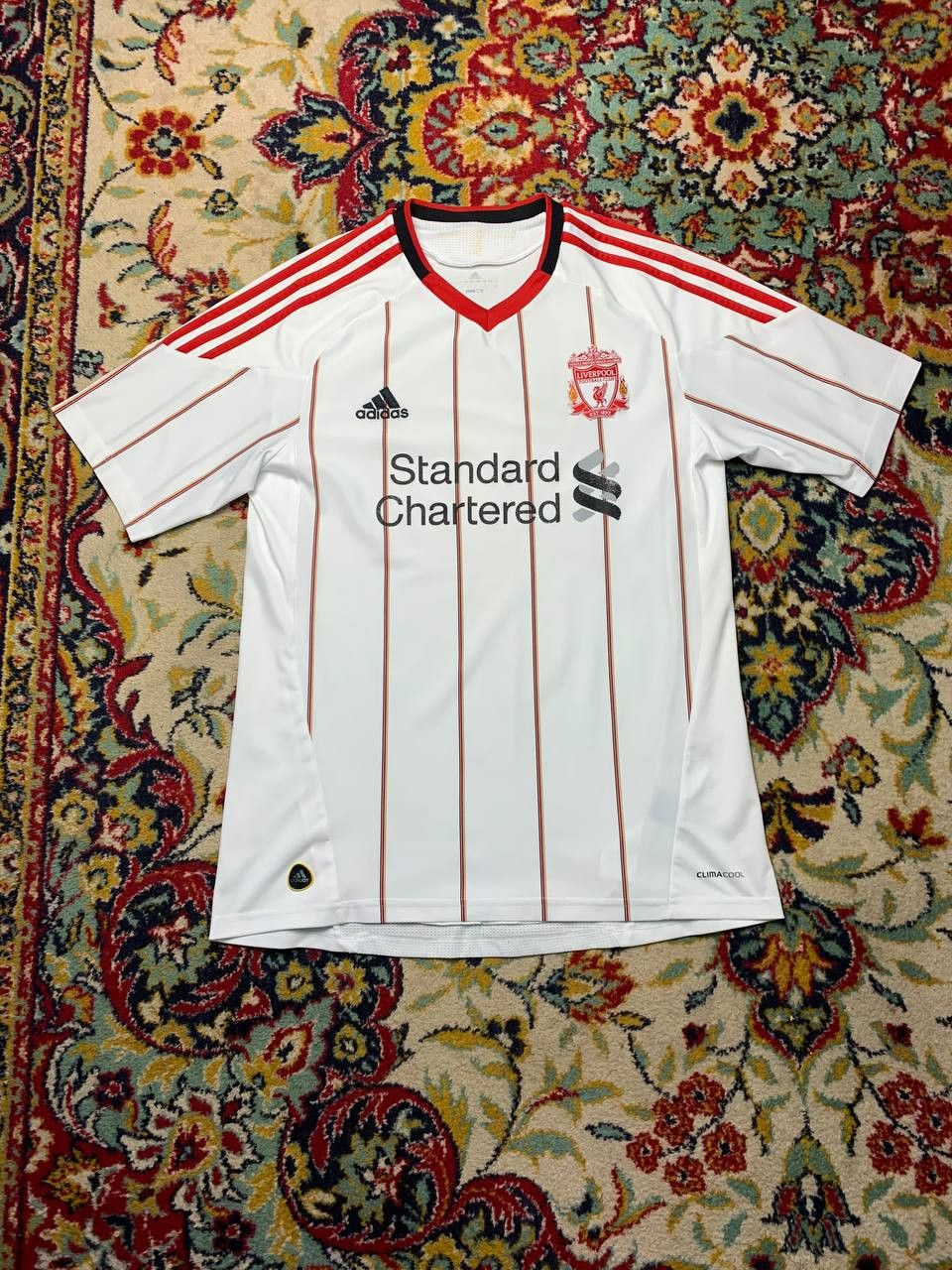 Adidas Liverpool 2010 - 2011 away football shirt jersey camiseta Size US M / EU 48-50 / 2 - 1 Thumbnail