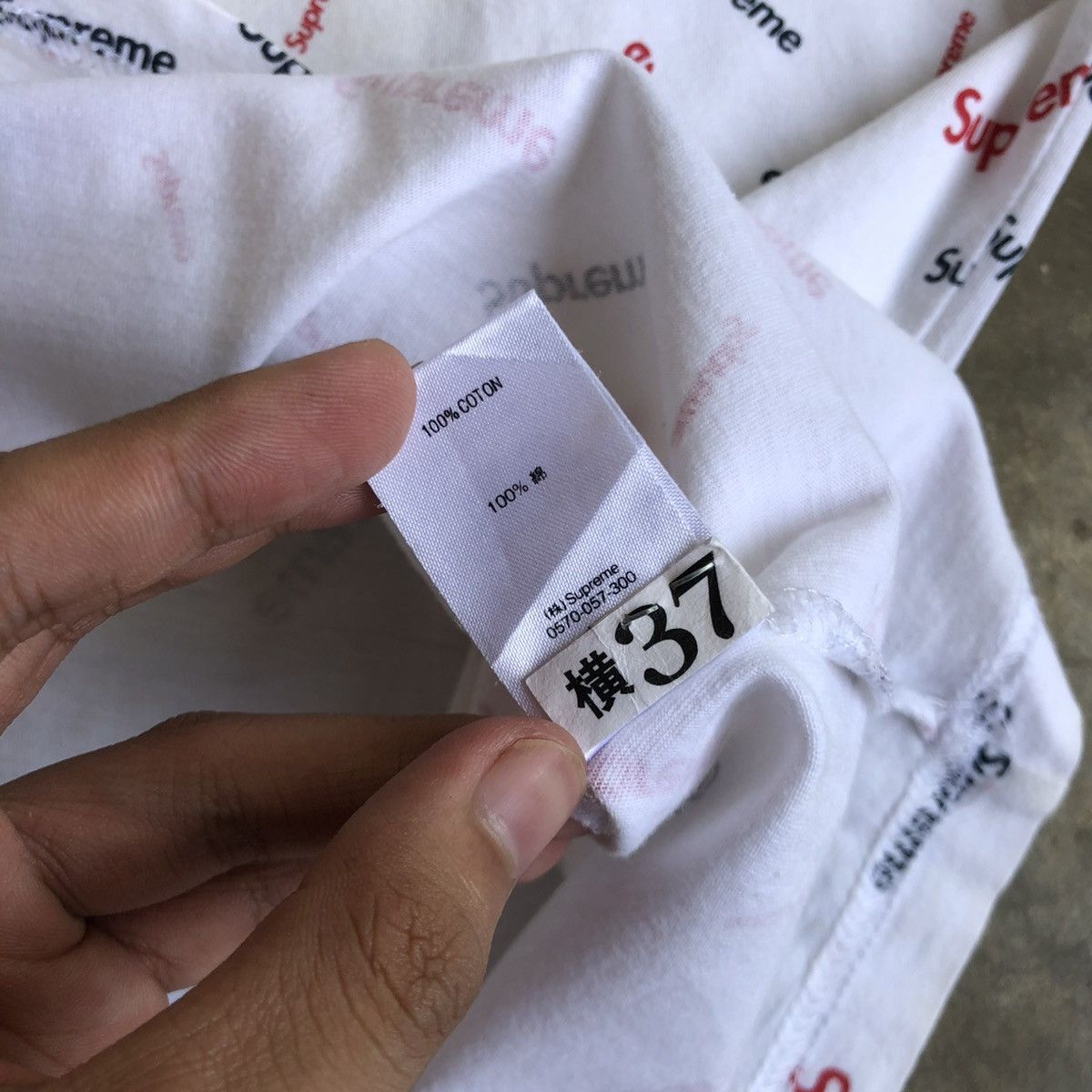 Supreme FW 18 Supreme Scatter Ringer Tee White Size US L / EU 52-54 / 3 - 10 Thumbnail