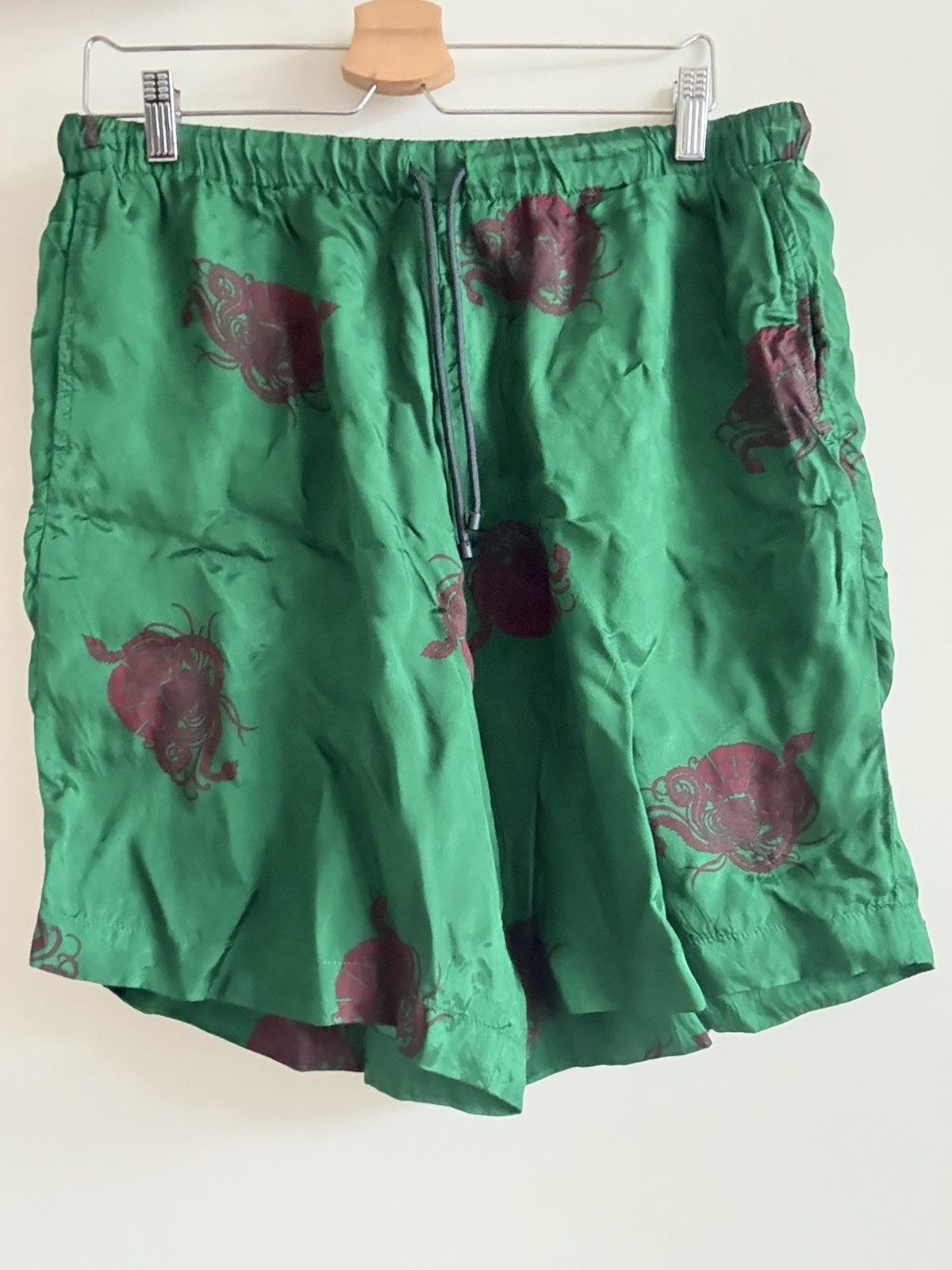 Dries Van Noten Dries Van Noten Piperi Shorts With Dragon Print Size US 33 - 1 Thumbnail