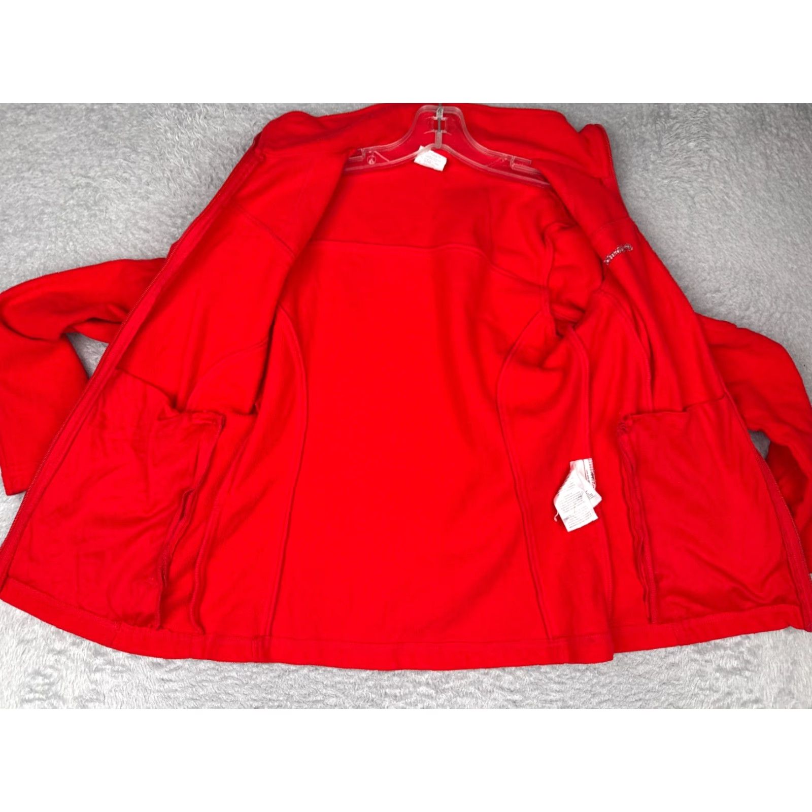 Vintage Columbia Fleece Jacket Women Small Red Full Zip Lightweight Outdoor Hike Poly Size S / US 4 / IT 40 - 2 Thumbnail