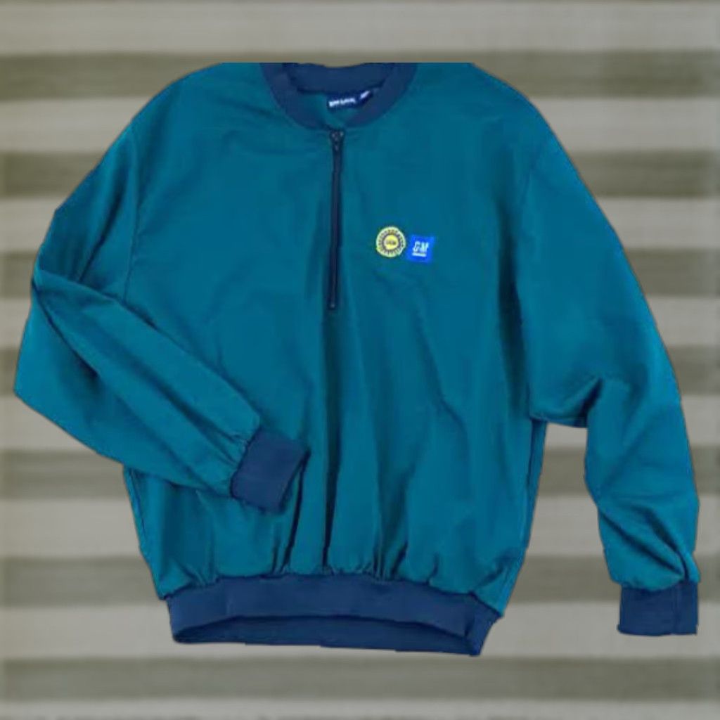 Vintage VINTAGE General Motors UAW Nylon Golf Pullover Warm - UP King Louie USA Made Shirt XL Green Men Size US XL / EU 56 / 4 - 1 Thumbnail