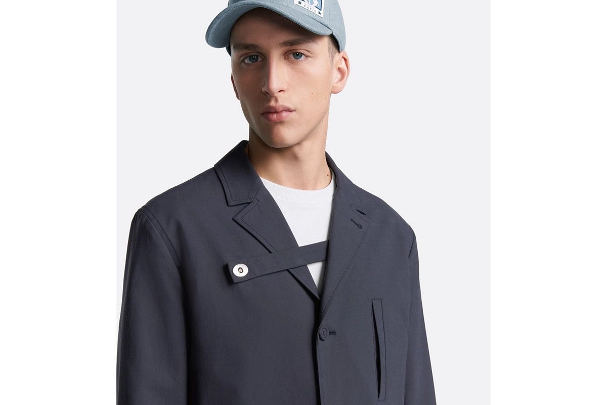 Dior o1bcso1str0226 Jacket with Buttoned Strap in Navy Blue Size US M / EU 48-50 / 2 - 6 Thumbnail