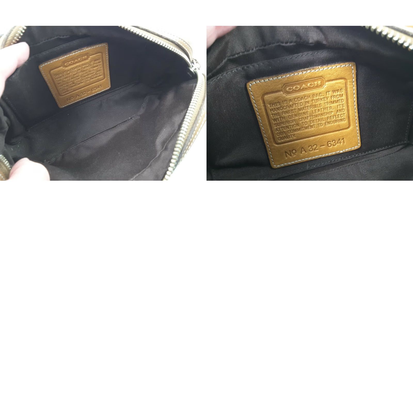 Coach Coach Signature 6341 Pouch Shoulder Handbag Purse Brown Women Bag Size ONE SIZE - 8 Thumbnail