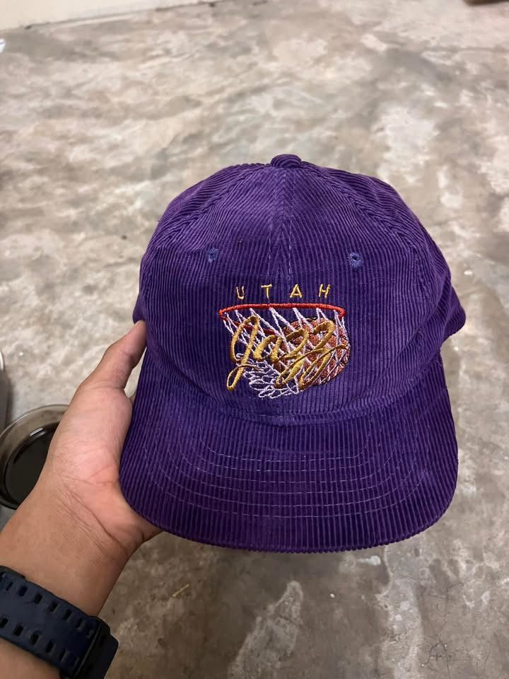 Vintage Utah Jazz Corduroy Snap Back - Main Image