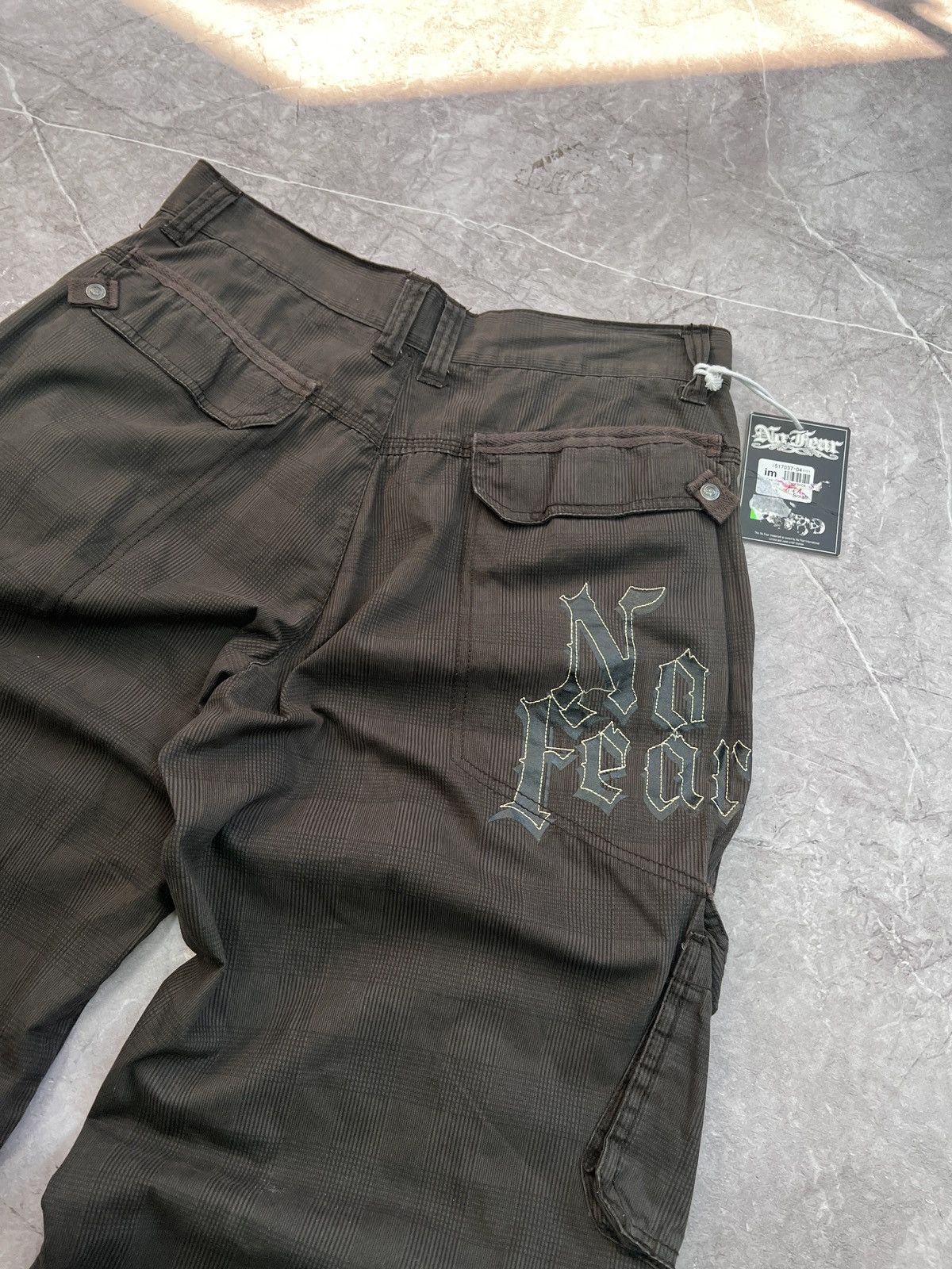 Diesel × No Fear VINTAGE Y2K DIESEL STYLE CARGO NO FEAR rap pants skater Size US 31 - 10 Thumbnail