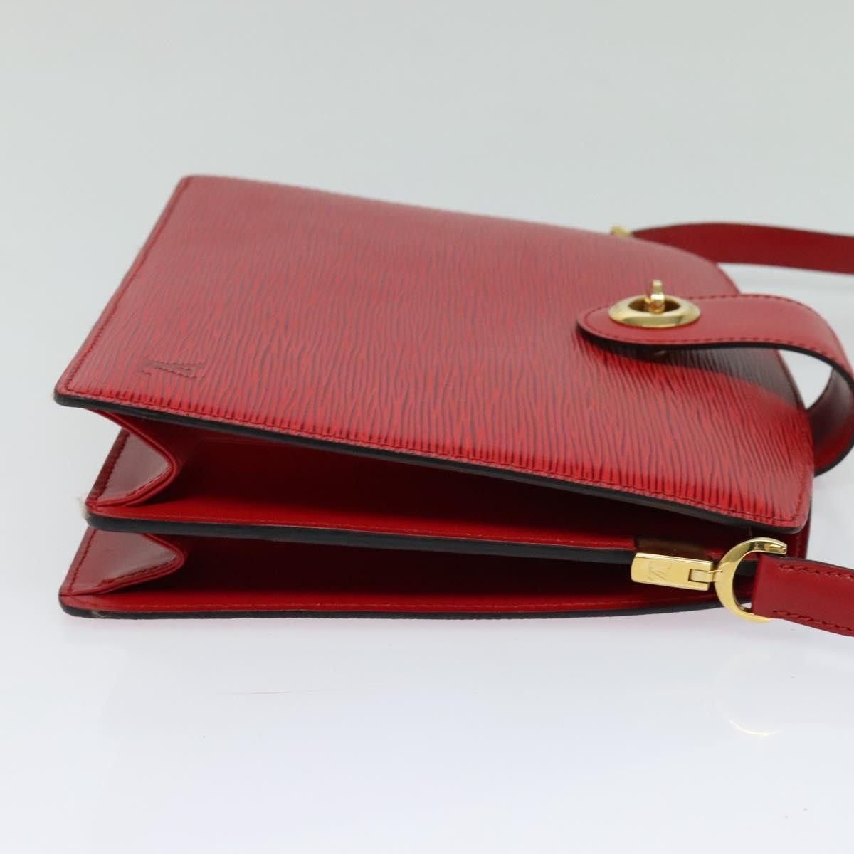 Louis Vuitton LOUIS VUITTON Epi Capuchin Shoulder Bag Red M52347 Size ONE SIZE - 4 Thumbnail