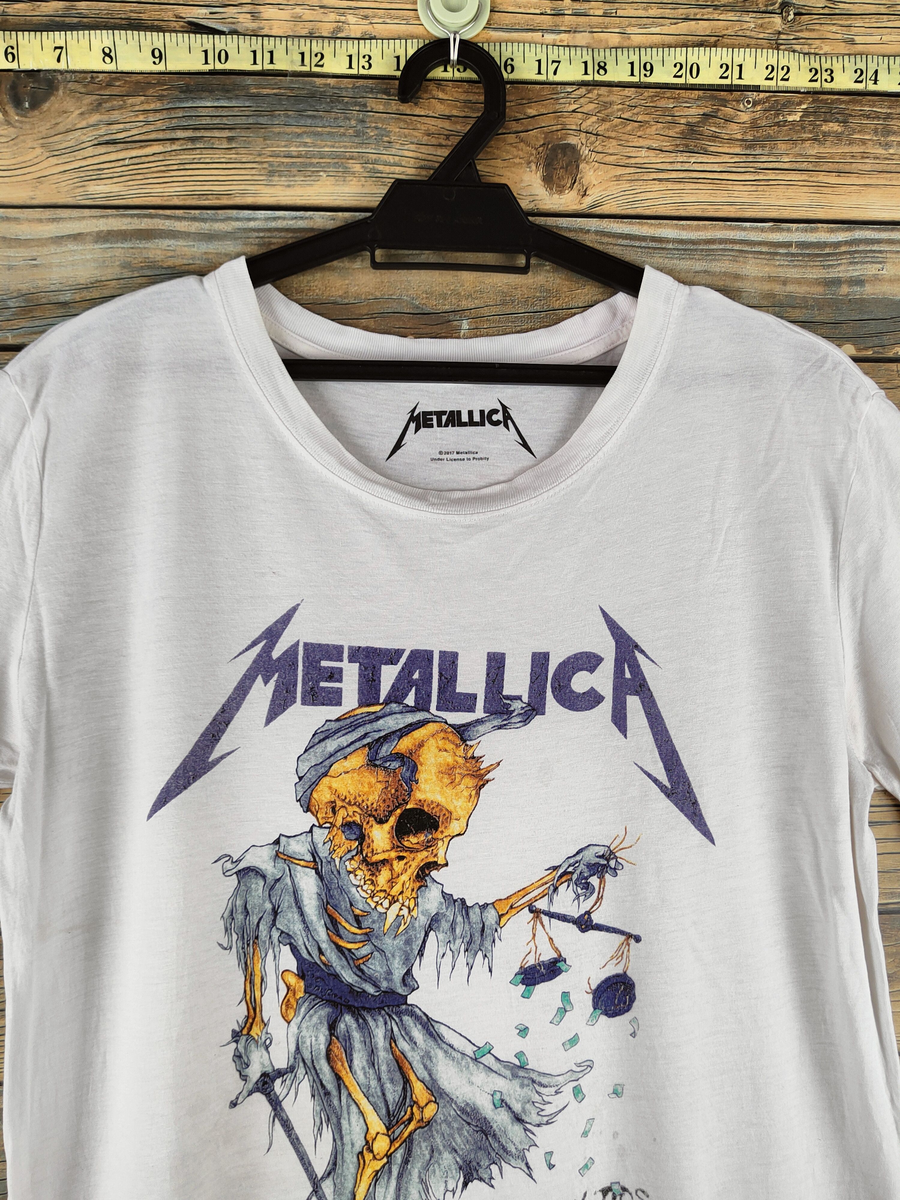 Metallica Metallica White Short Sleeve T-shirts #S2874 Size US L / EU 52-54 / 3 - 2 Thumbnail