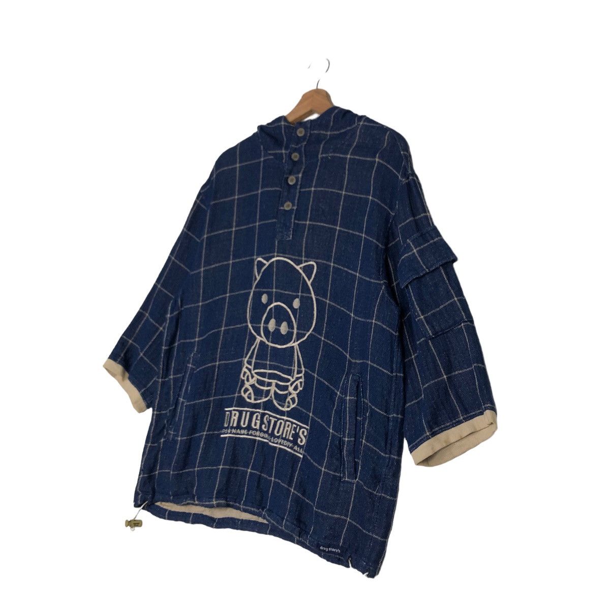 Hysteric Glamour 🔥Oversized Jacket Drug Store’s Big Logo Pig Tartan Design Size US L / EU 52-54 / 3 - 12 Thumbnail