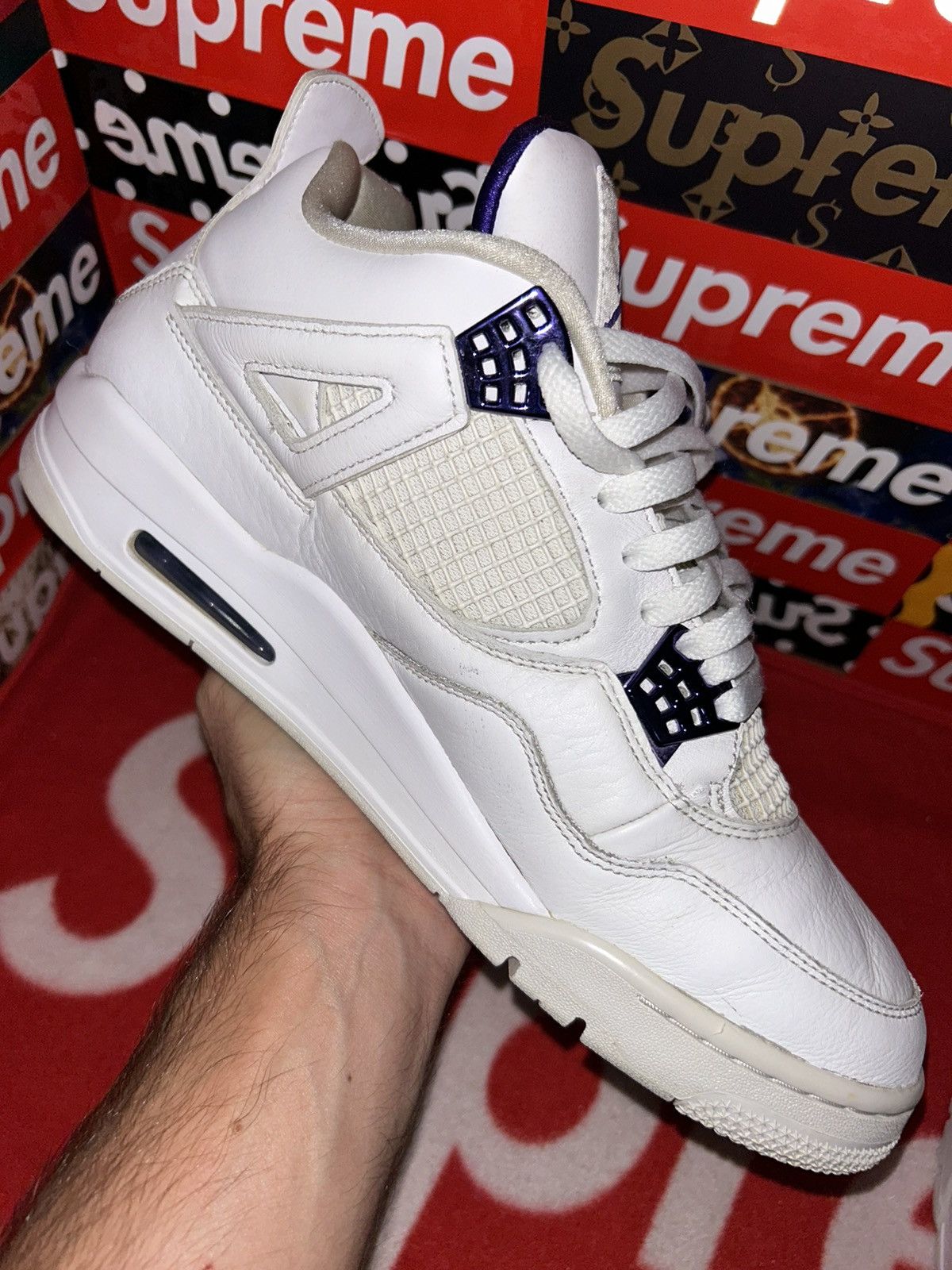 Jordan Brand Jordan 4 Retro Purple Metallic CT8527-115 size 12 Size US 12 / EU 45 - 8 Thumbnail