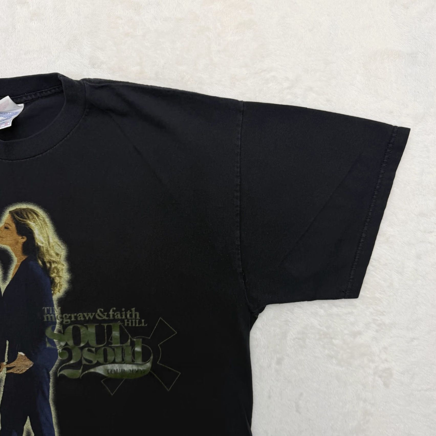 Vintage VINTAGE Tim McGraw Faith Hill Soul2Soul Tour 2007 Shirt Mens XL Black Country Music Tee Size US XL / EU 56 / 4 - 5 Thumbnail