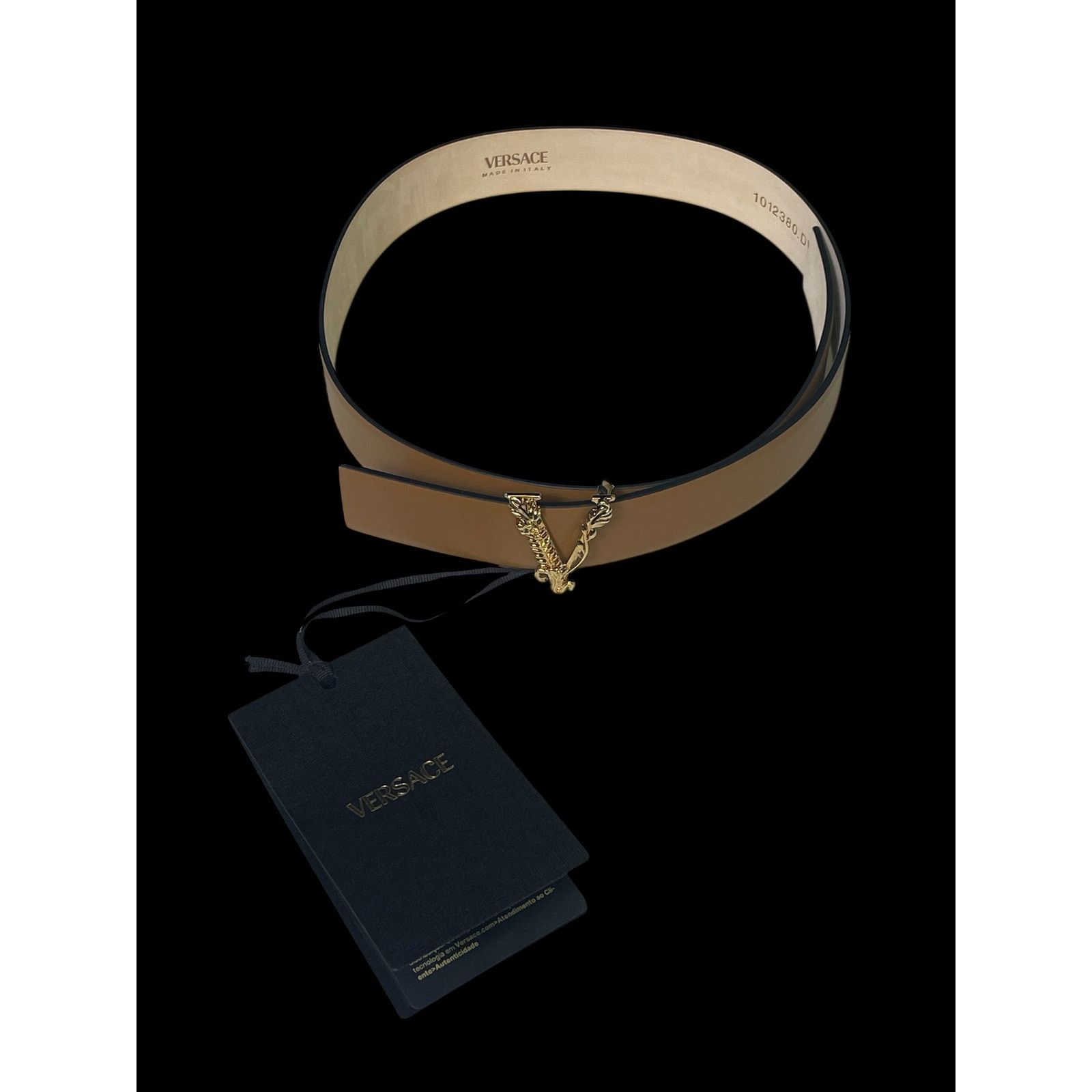 Versace Authentic Versace Virtus Brown Women Belt Size 0 (18''-22'') Size ONE SIZE - 1 Thumbnail