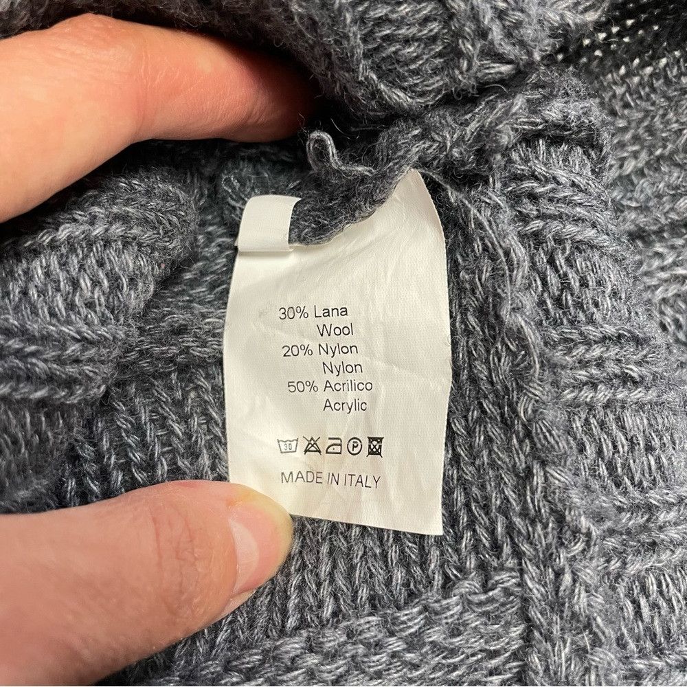 Other Northland High Neck Knit Grey Sweater Made in Italy Size S/ Size M / US 6-8 / IT 42-44 - 8 Thumbnail