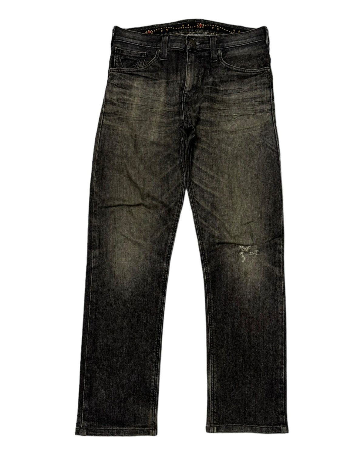 Kapital EDWIN EXCLUSIVE VINTAGE BLACK DISTRESSED DENIM JEANS Size US 30 / EU 46 - 7 Thumbnail
