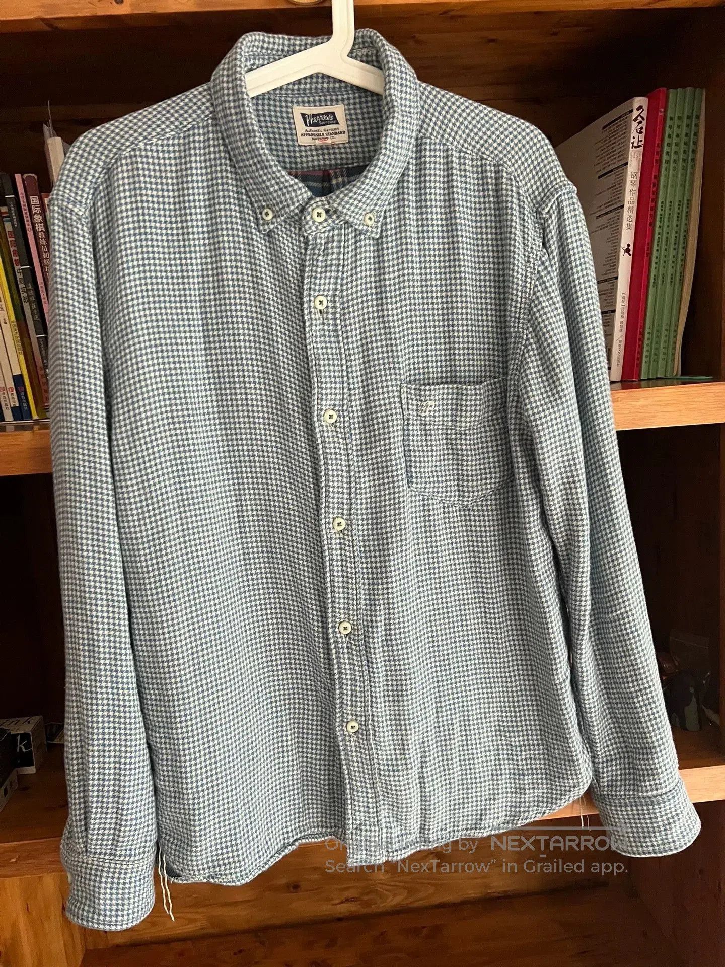 Pherrow's Pherrow's Indigo Houndstooth Shirt. Size US L / EU 52-54 / 3 - 2 Thumbnail