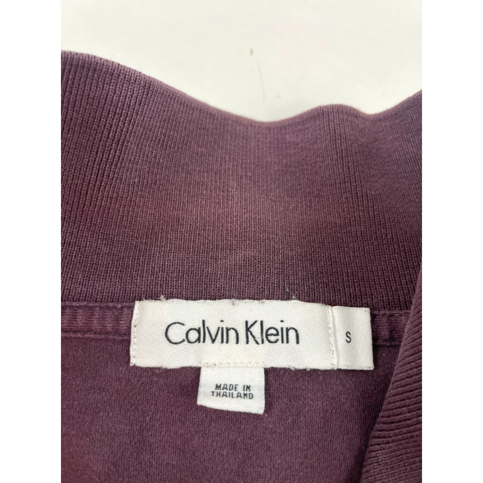 Calvin Klein Calvin Klein Polo Shirt Men's Size Small Dark Purple 1/4 Button Up Short Sleeve Polo Size US S / EU 44-46 / 1 - 5 Thumbnail