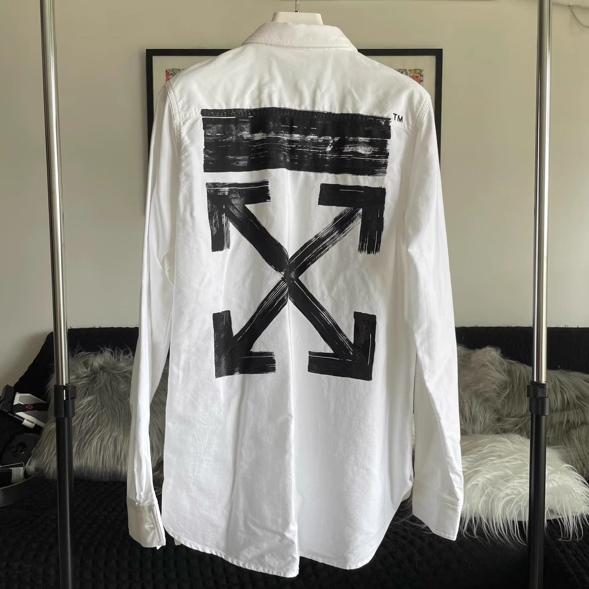 Officine Creative Off-White White Arrow Shirt OS S Size US S / EU 44-46 / 1 - 1 Thumbnail