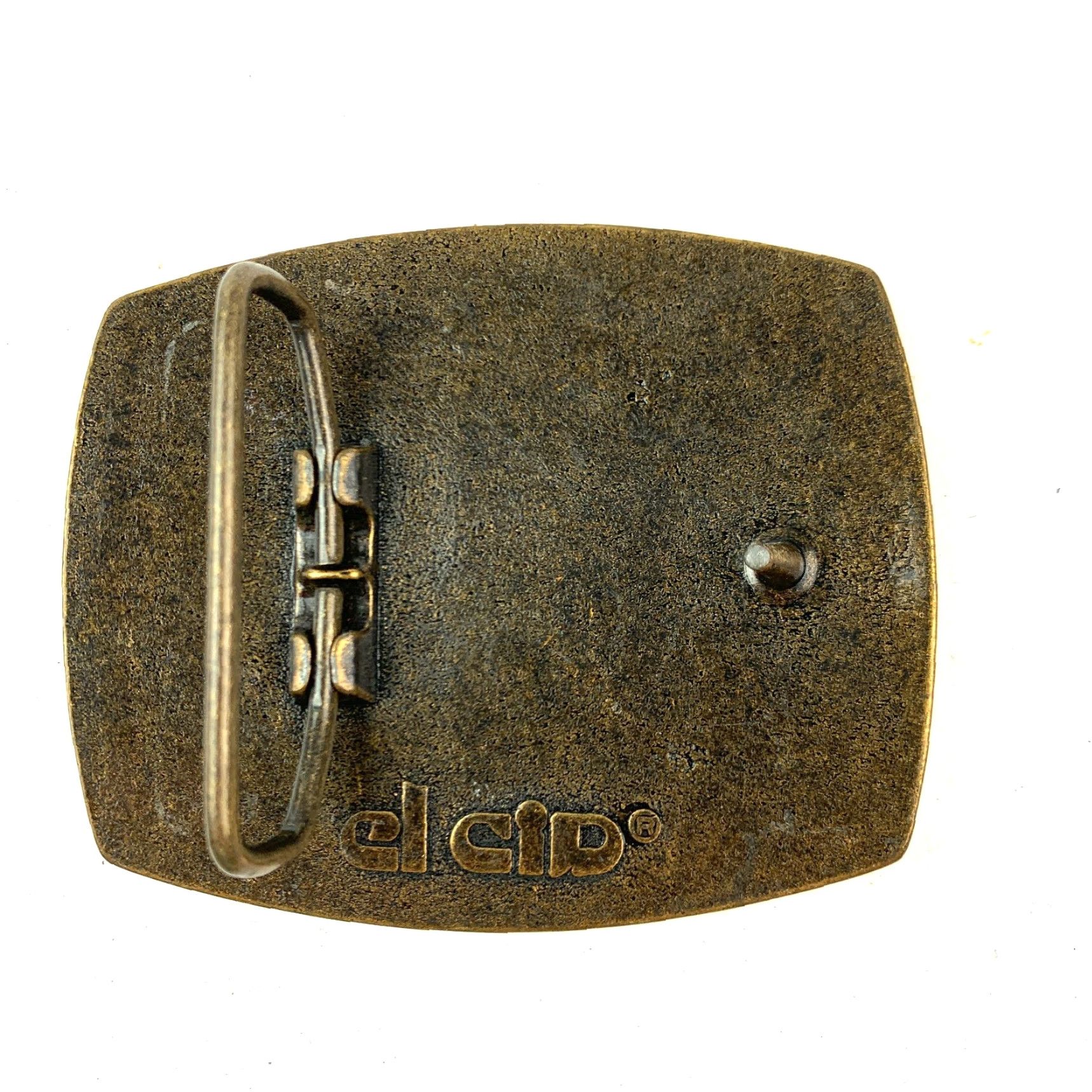 Vintage VINTAGE El Cid Belt Buckle Leather Metal Western Buckle Men El Cid Leather Buckle Metal Western Buckle Vintage Banvel herbicide not included Size ONE SIZE - 4 Thumbnail