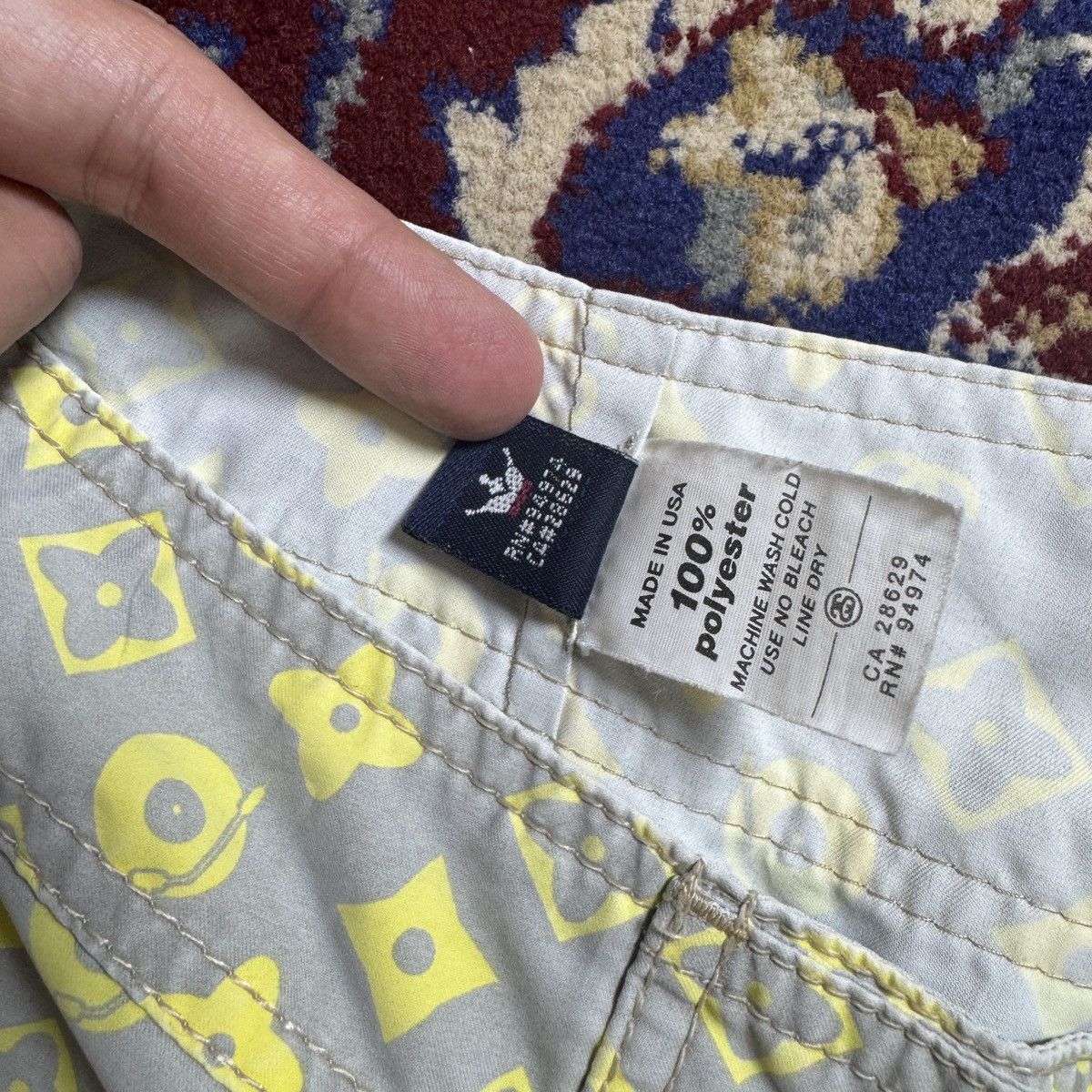 Stussy 90s-00s Vintage Stussy AOP LV Monogram Beach Shorts y2k rare Size US 30 / EU 46 - 4 Thumbnail