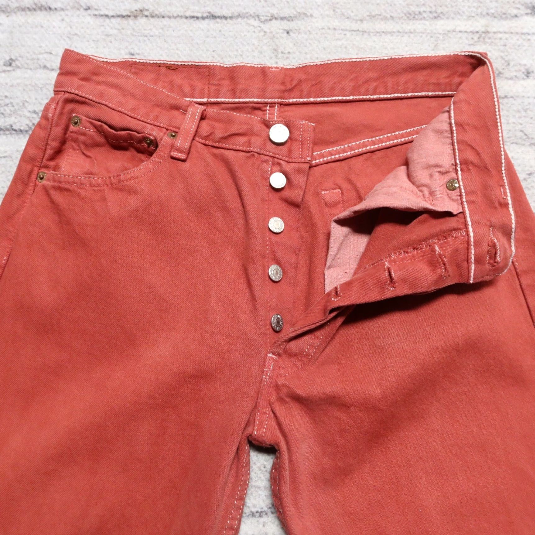Levi's Vintage Levis 501 Denim Jeans Shirt? Size US 28 / EU 44 - 3 Thumbnail