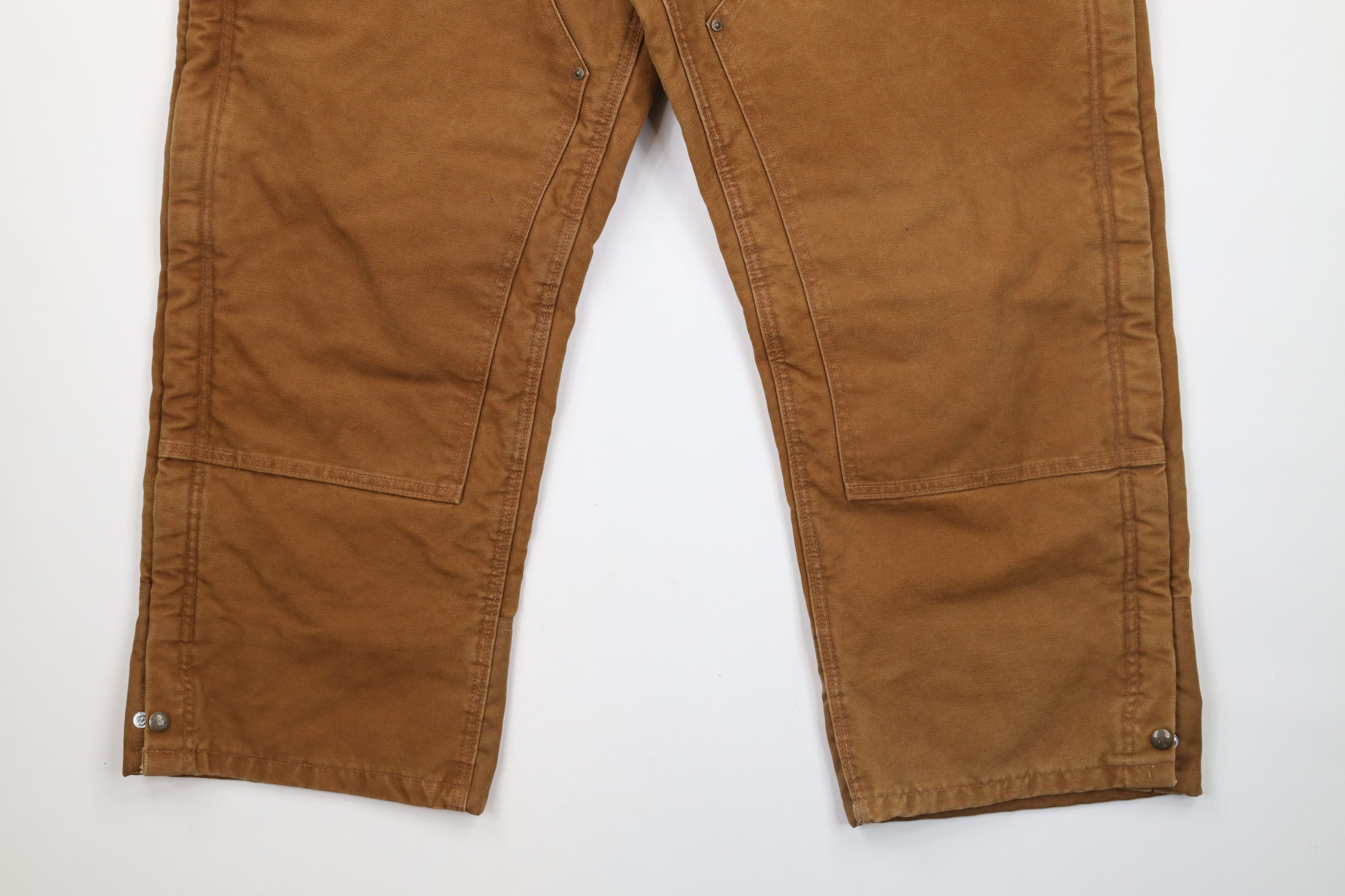 Carhartt Vintage Carhartt Lined Double Knee Wide Leg Pants Brown Size US 42 / EU 58 - 4 Thumbnail