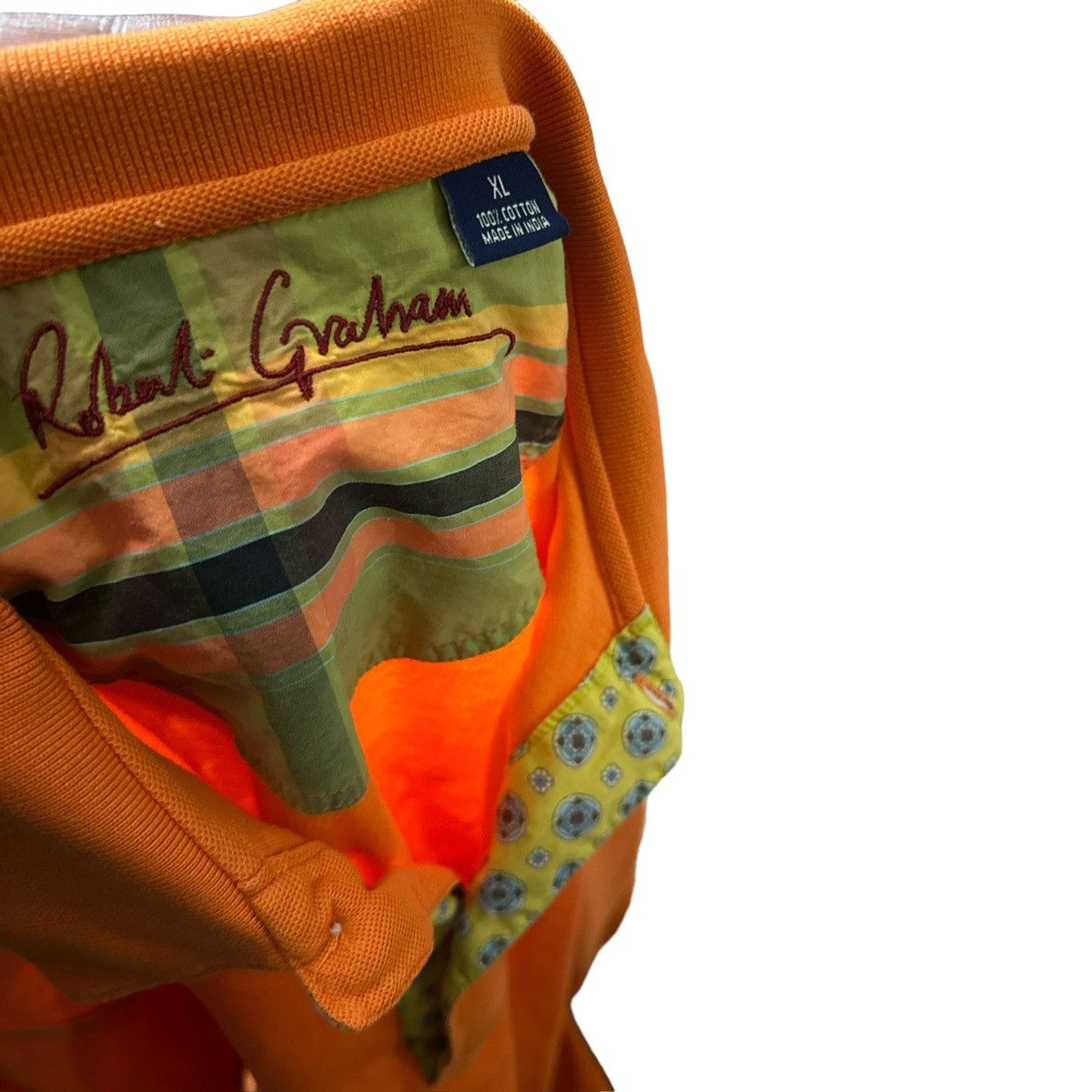Robert Graham × Vintage Robert Graham Shirt Mens XL Orange Size US XL / EU 56 / 4 - 6 Thumbnail