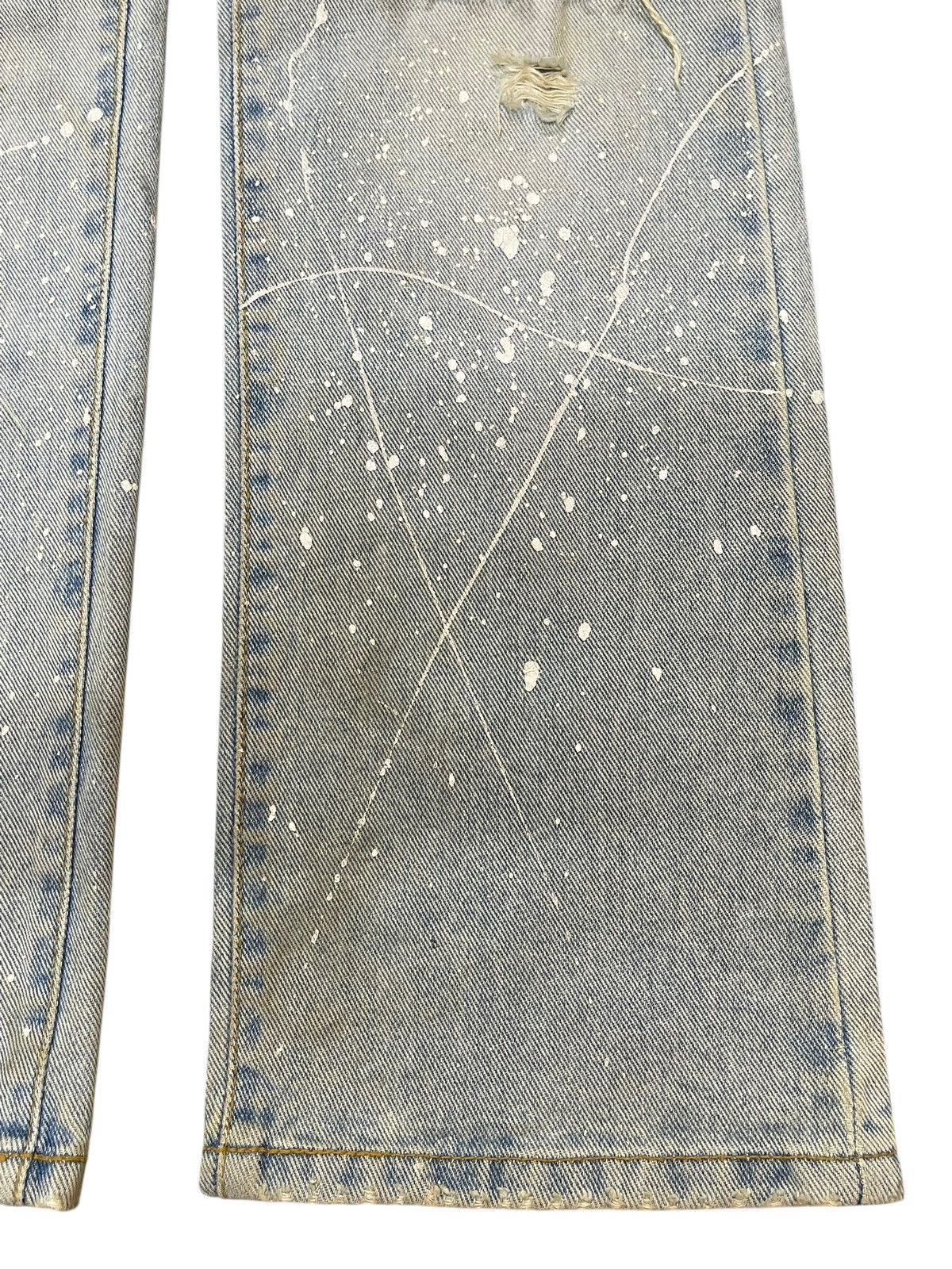 If Six Was Nine Vintage Japanese Brand Faded Distress Paint Splatter Jeans Size US 31 - 8 Thumbnail