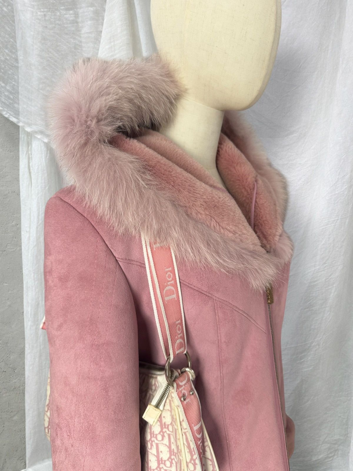 Hysteric Glamour Y2K Romantic Vintage Real Fur Details Shearling Coat Size S / US 4 / IT 40 - 4 Thumbnail