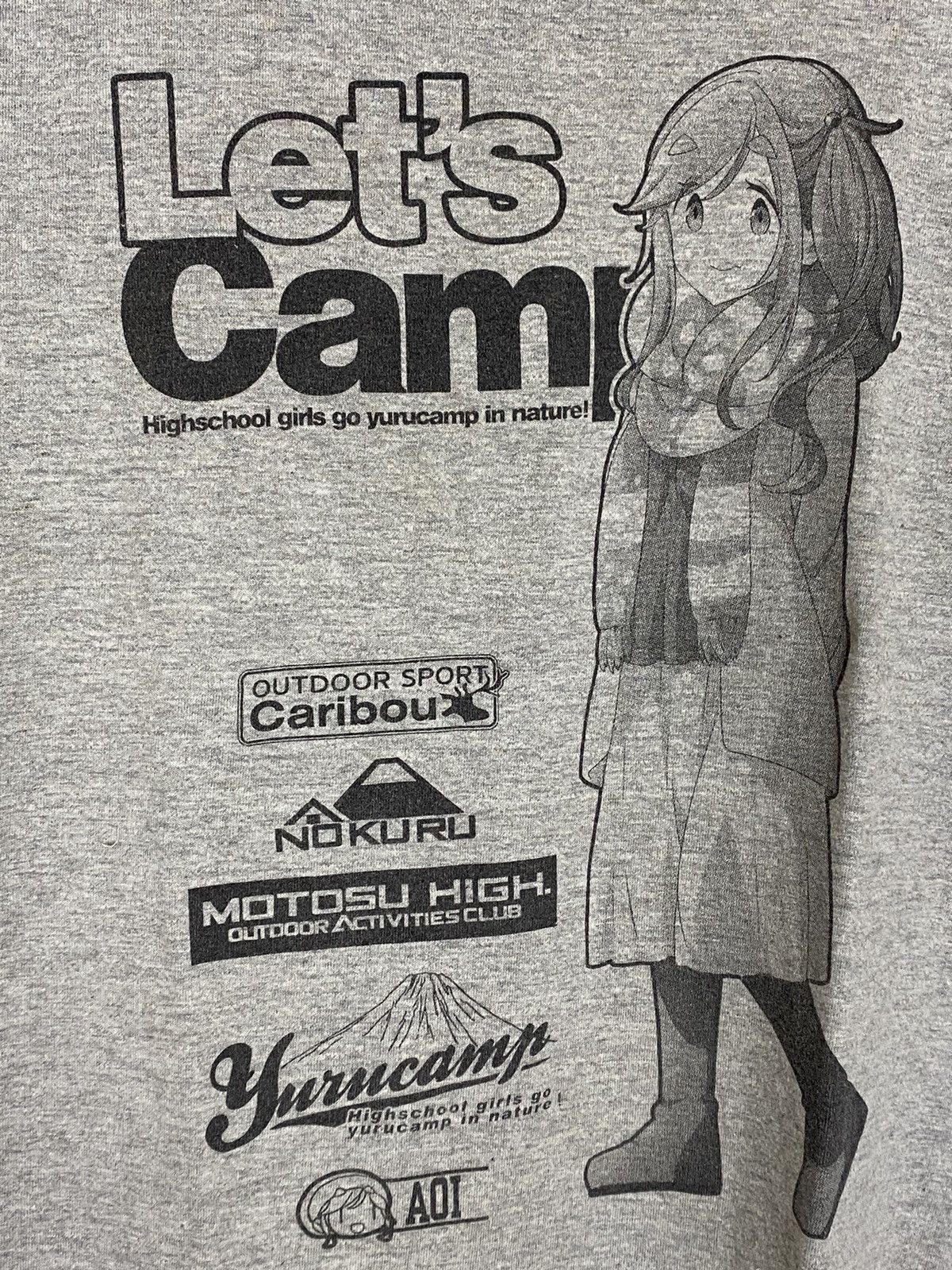 Anime Yurucamp Aoi Inuyama T-shirt Size US S / EU 44-46 / 1 - 4 Thumbnail