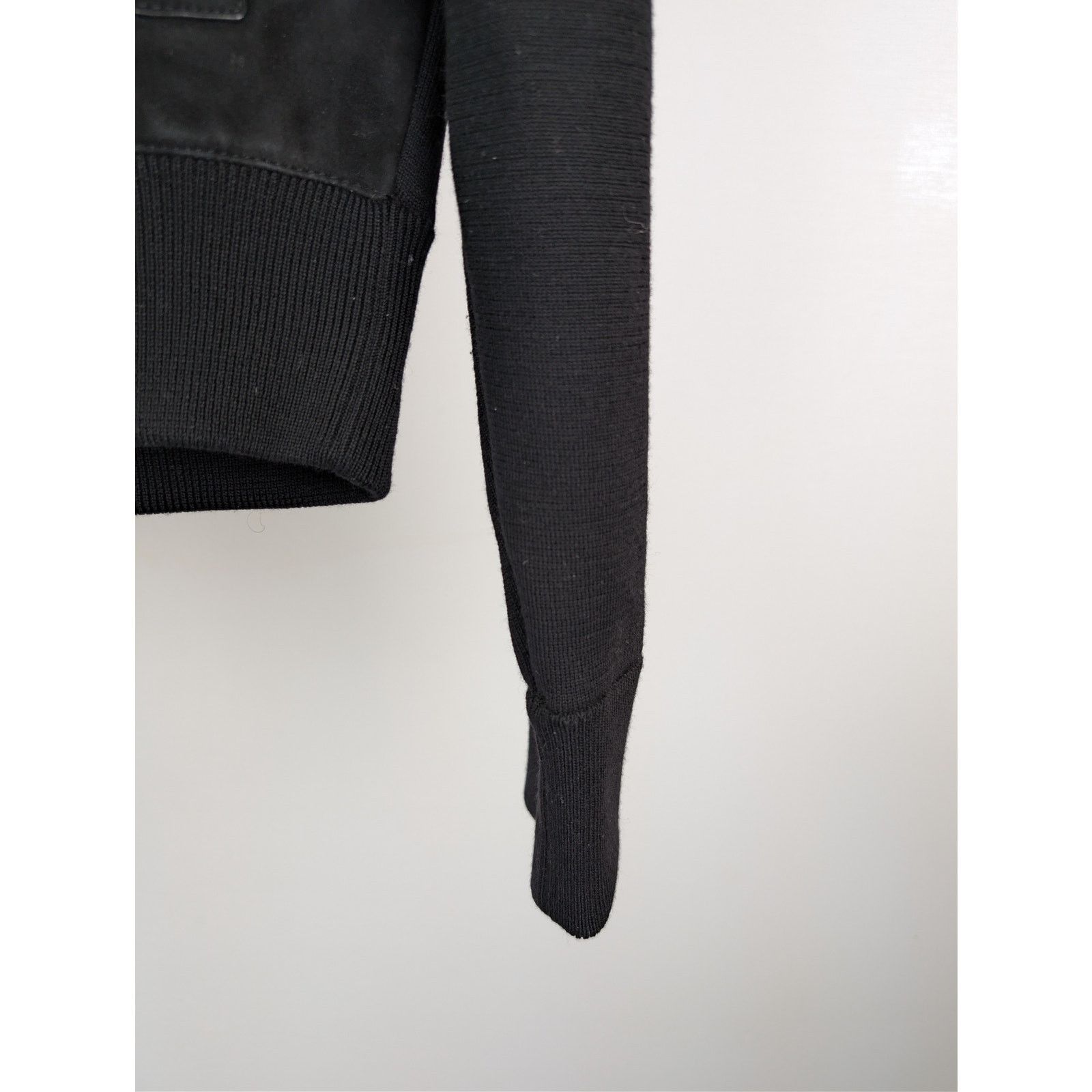Tom Ford o1rshd1 CC20 Panelled Merino Wool and Suede Zip-Up Hoodie Size US M / EU 48-50 / 2 - 6 Thumbnail