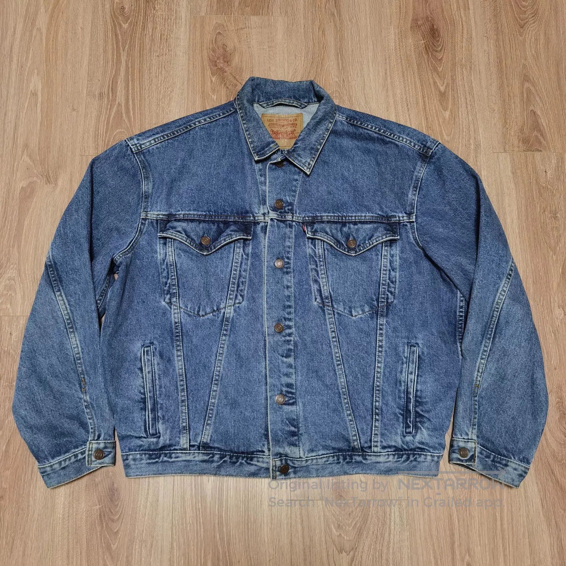 Vintage Vintage Levi's 90s Denim Jacket. Size US L / EU 52-54 / 3 - 1 Thumbnail