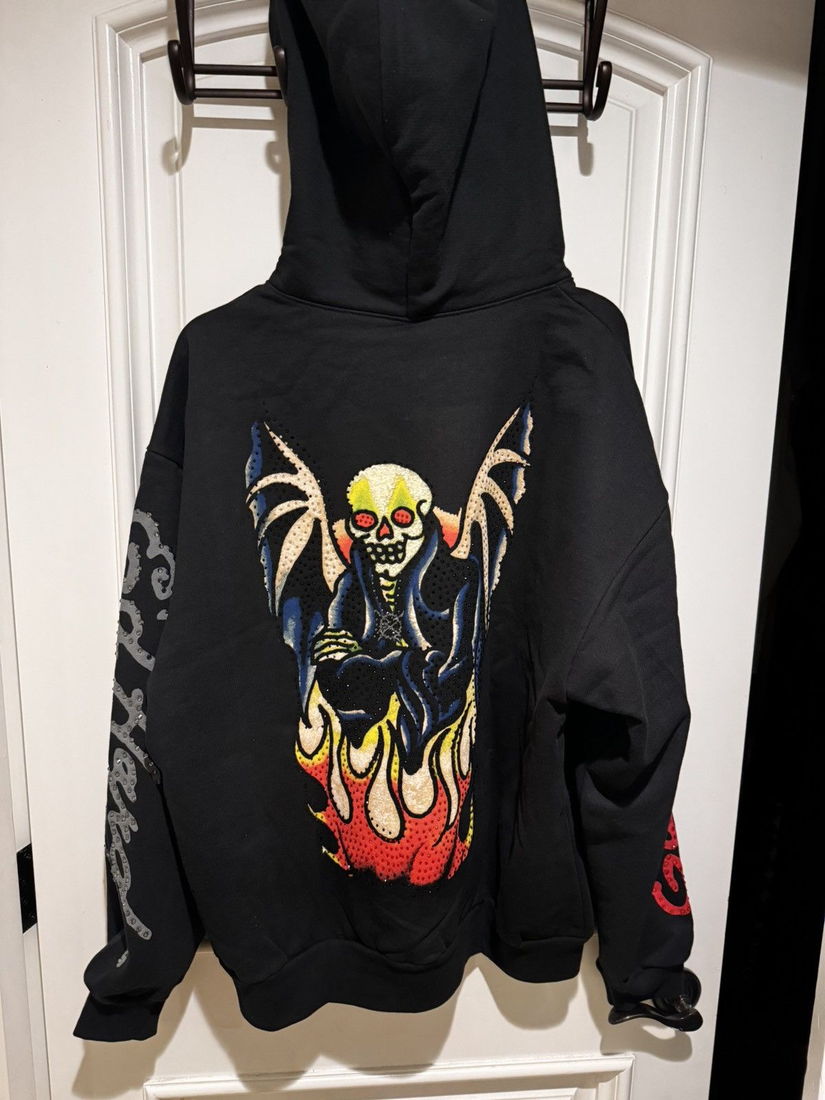 Ed Hardy Ken Carson XMan Black Zip Hoodie