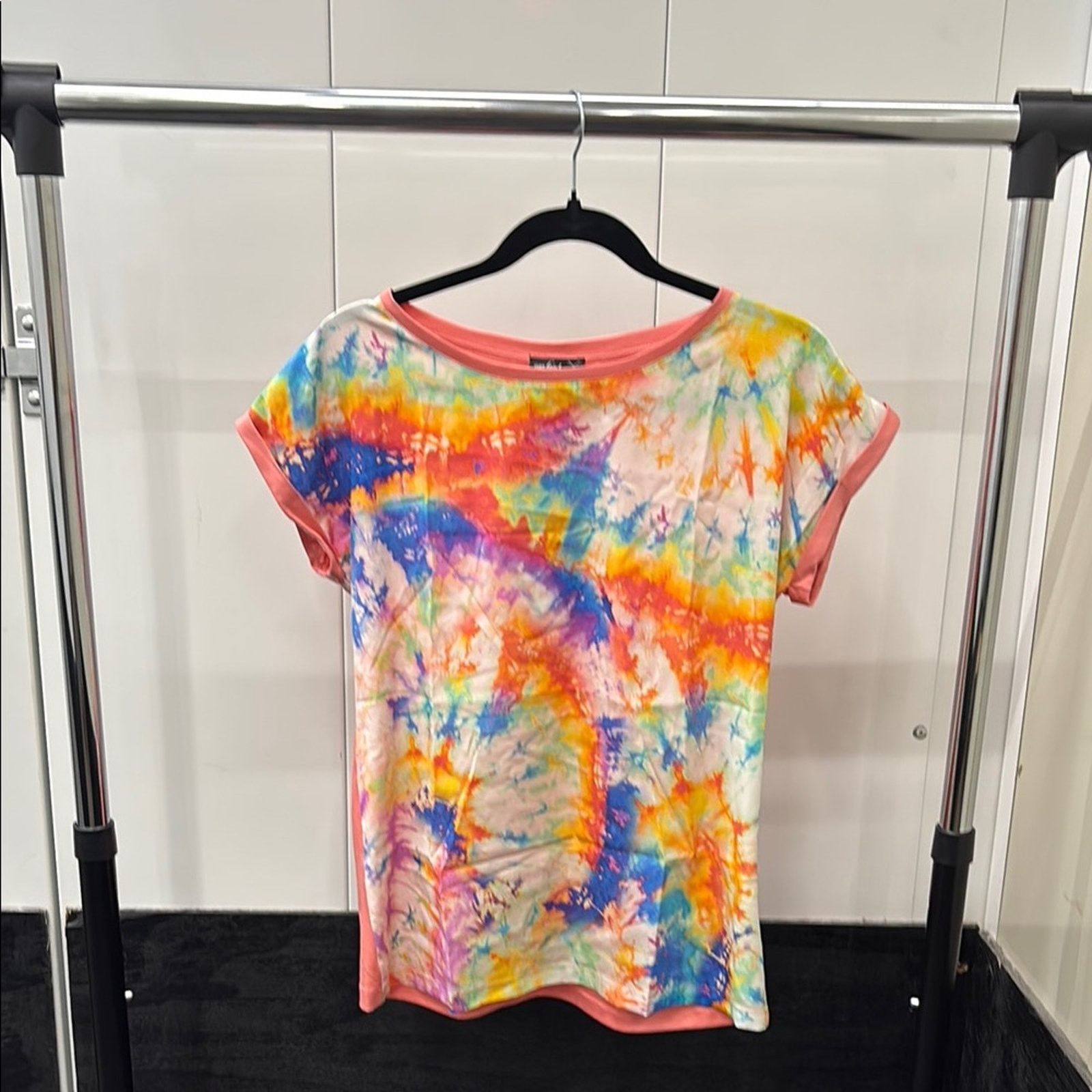 Other NWT Van Laack Colorful Tie-Dye Short Sleeve Tee Size 2 Size XS / US 0-2 / IT 36-38 - 1 Thumbnail