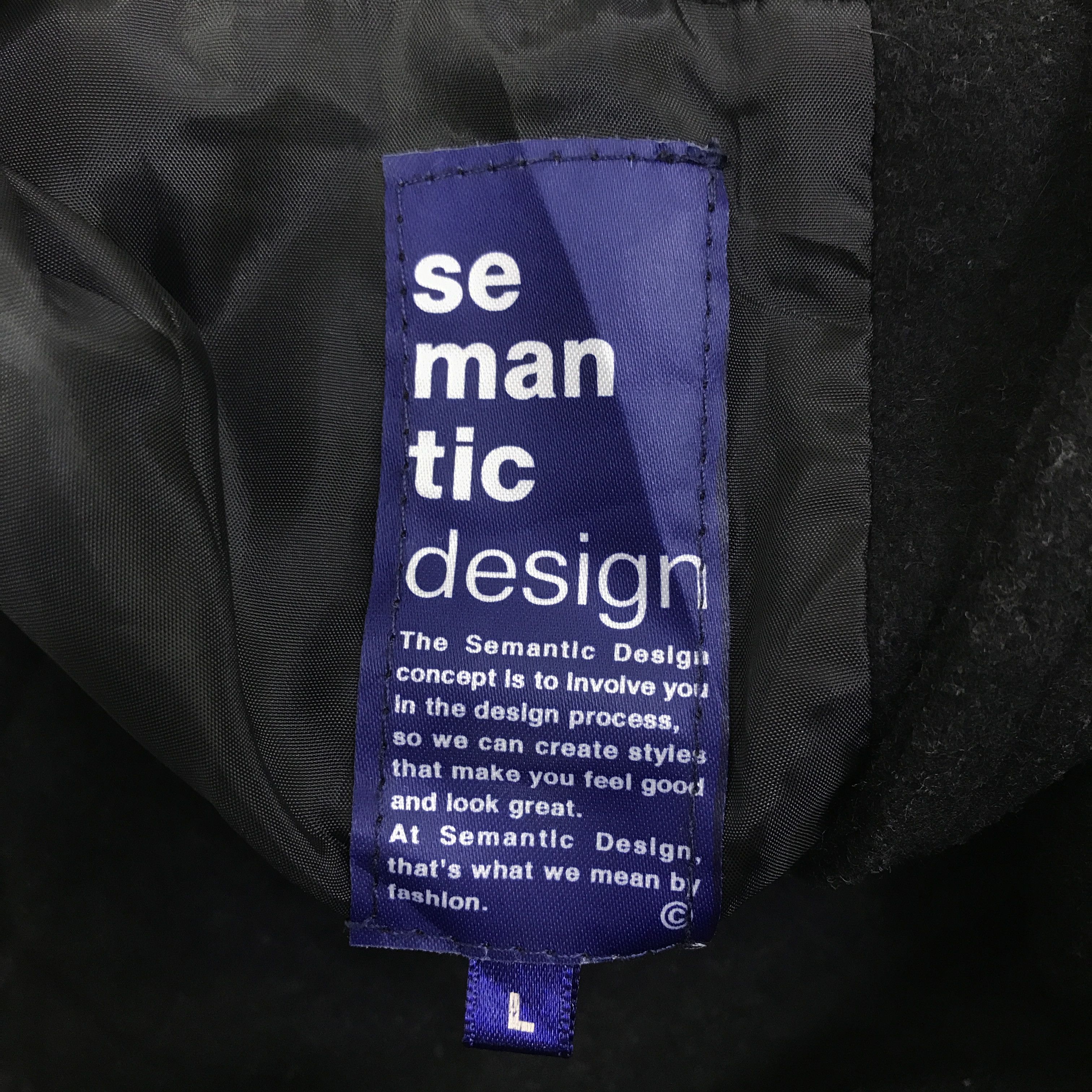 semanticdesign Semantic Design Wool double Berated Coat Jacket K85B16 Size US L / EU 52-54 / 3 - 10 Thumbnail