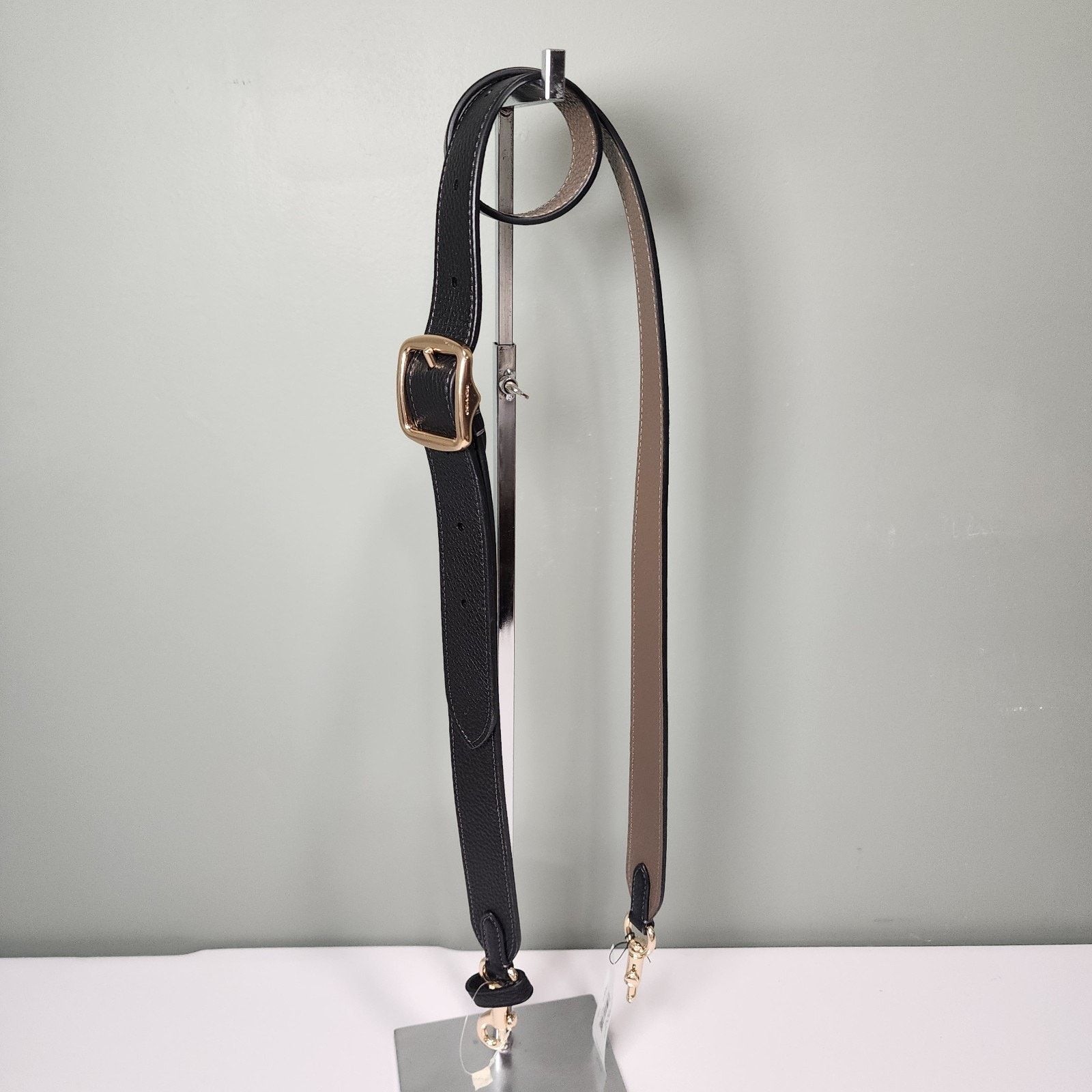 Coach Coach CZ785 Reversible Replacement Strap Black Gold Stone Size ONE SIZE - 1 Thumbnail