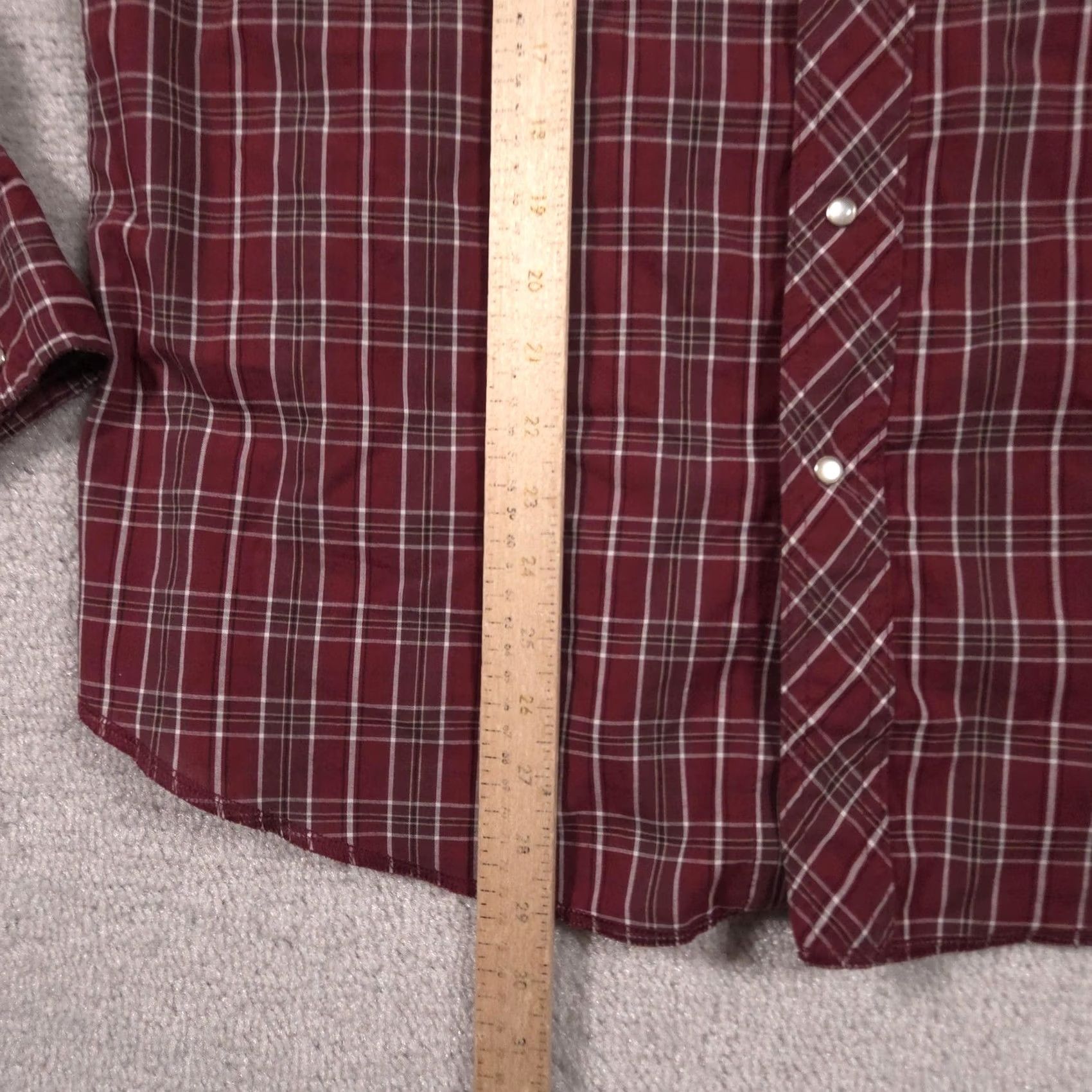 Wrangler VINTAGE Wrangler Shirt Mens L Red Plaid Western Pearl Snap Long Sleeve Cowboy Mens Size US L / EU 52-54 / 3 - 7 Thumbnail