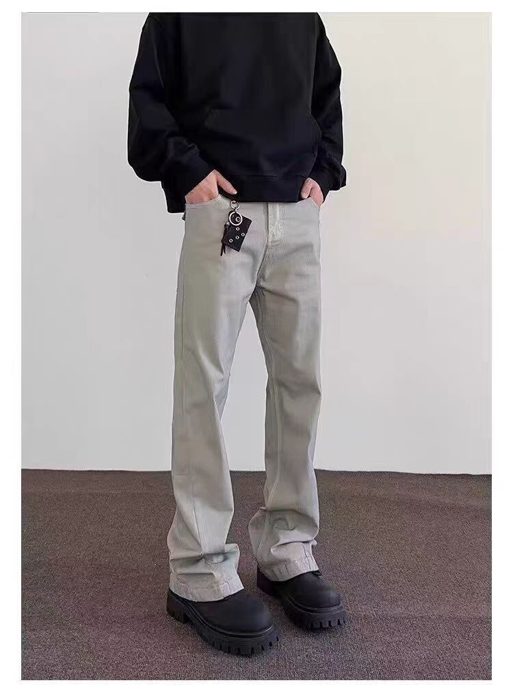 Japanese Brand × Jean High Street Dirty Gray Micro Flare Jeans Size US 34 / EU 50 - 1 Thumbnail