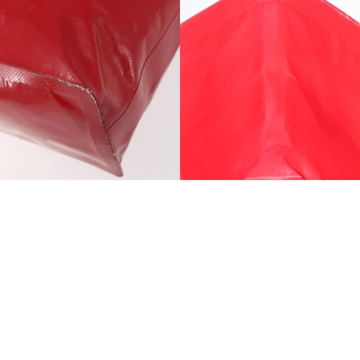 Chanel Chanel Etanche Waterproof Tote Bag Vinyl Red CC Size ONE SIZE - 6 Thumbnail