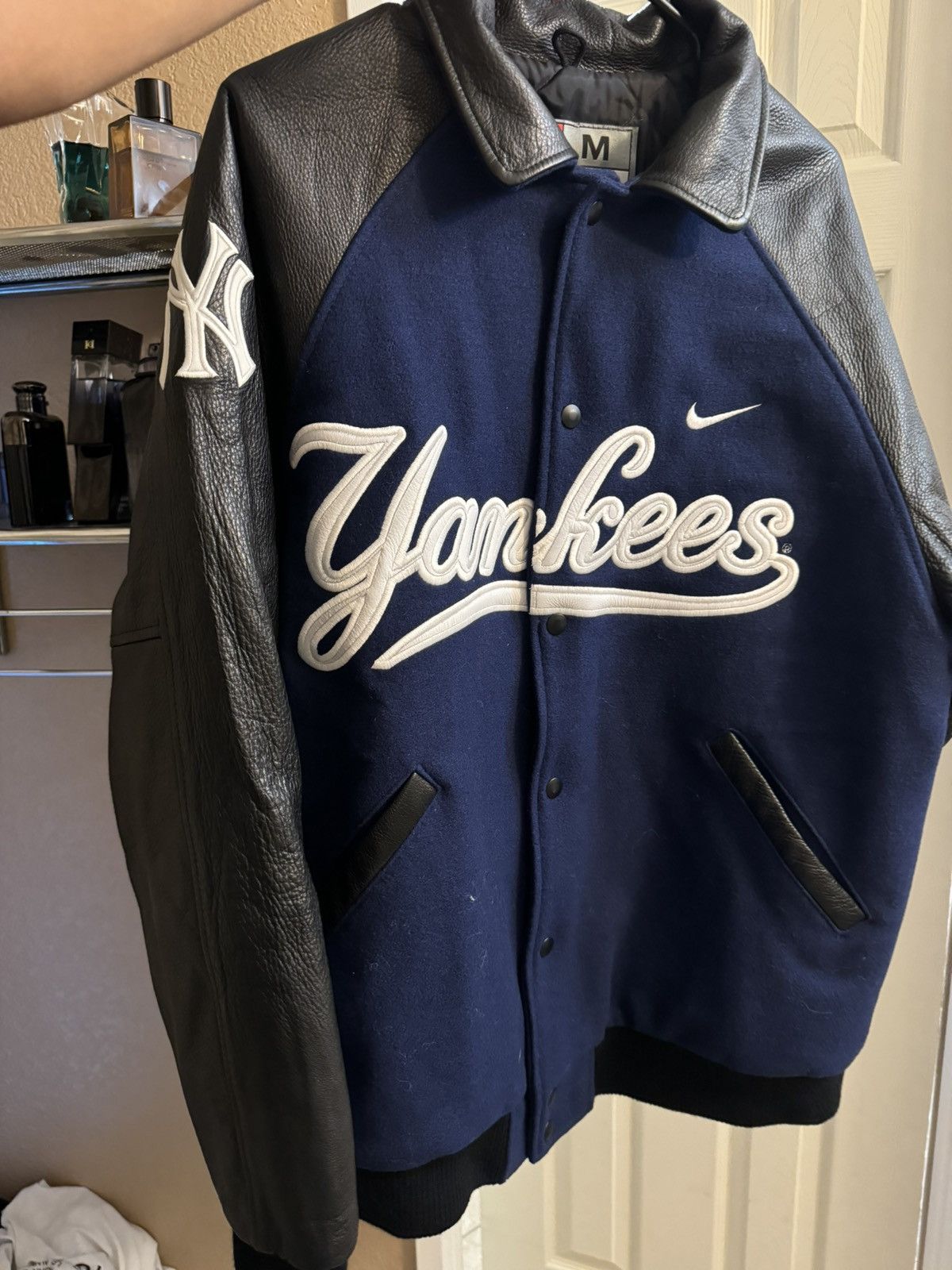 Nike × Vintage Nike Yankees Letterman Jacket Size US M / EU 48-50 / 2 - 1 Thumbnail