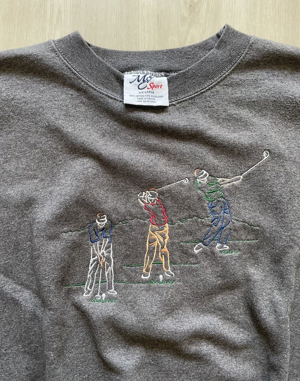 Vintage Vintage MC Sport Embroidered Golf Swing Crewneck Mens 2XL Size US XXL / EU 58 / 5 - 2 Thumbnail