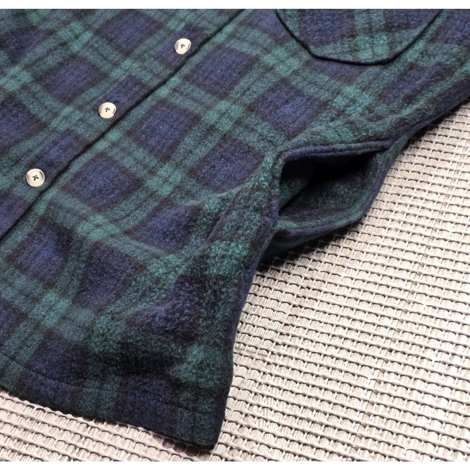 Vintage Telluride Shirt Men L Green Plaid Shacket Soft Pocket Flannel Shirt Jacket Size US L / EU 52-54 / 3 - 7 Thumbnail