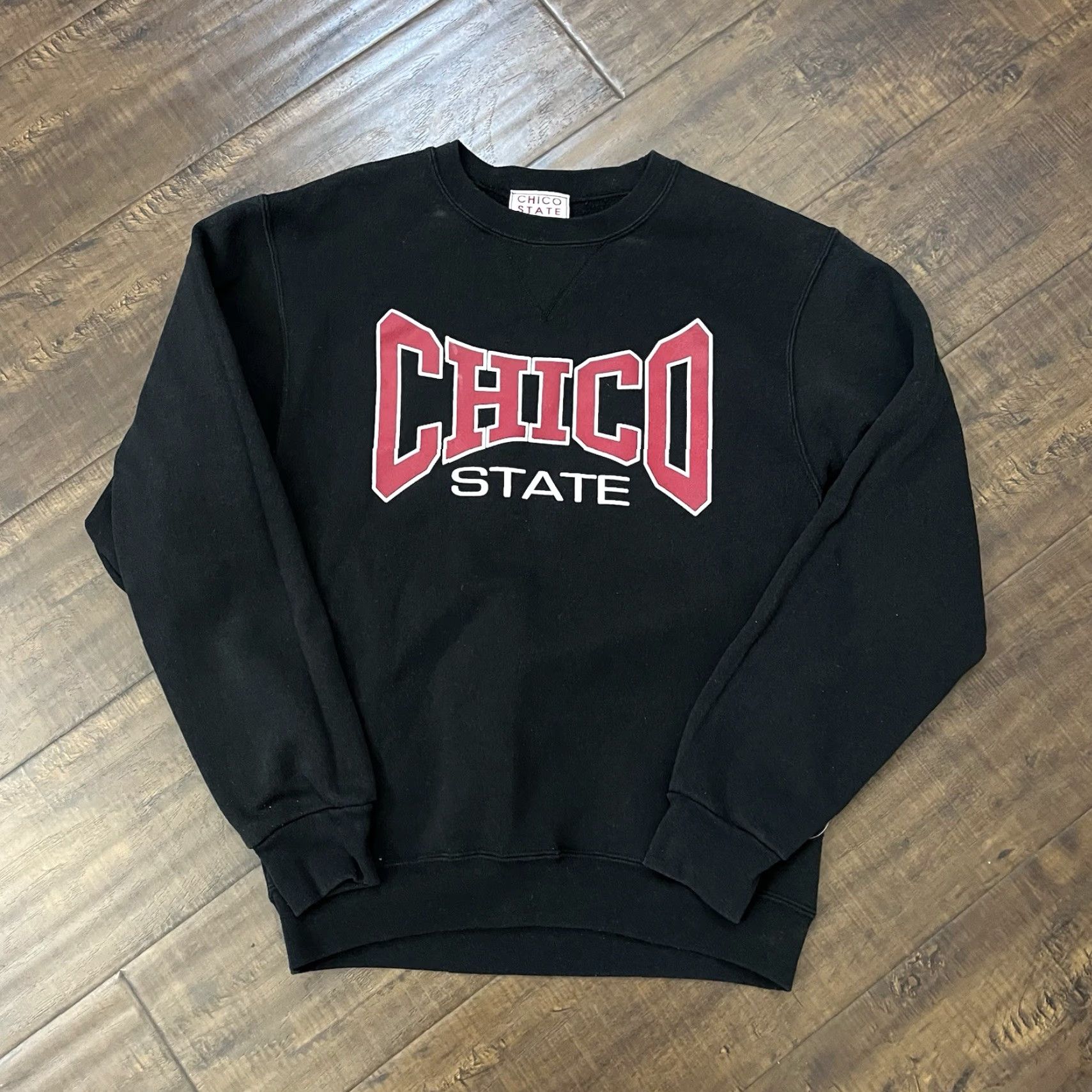 Vintage VINTAGE Chico State Sweatshirt Crewneck Black Size S USA 90s Graphic Print Men's Pullover Regular Crew Neck Sweatshirt USA Theme Size US S / EU 44-46 / 1 - 2 Thumbnail