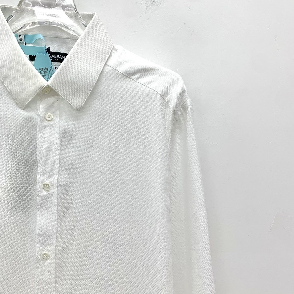 Dolce & Gabbana Dolce & Gabbana White Collared Long Sleeve Shirt K26WX Size US XXS / EU 40 - 3 Thumbnail