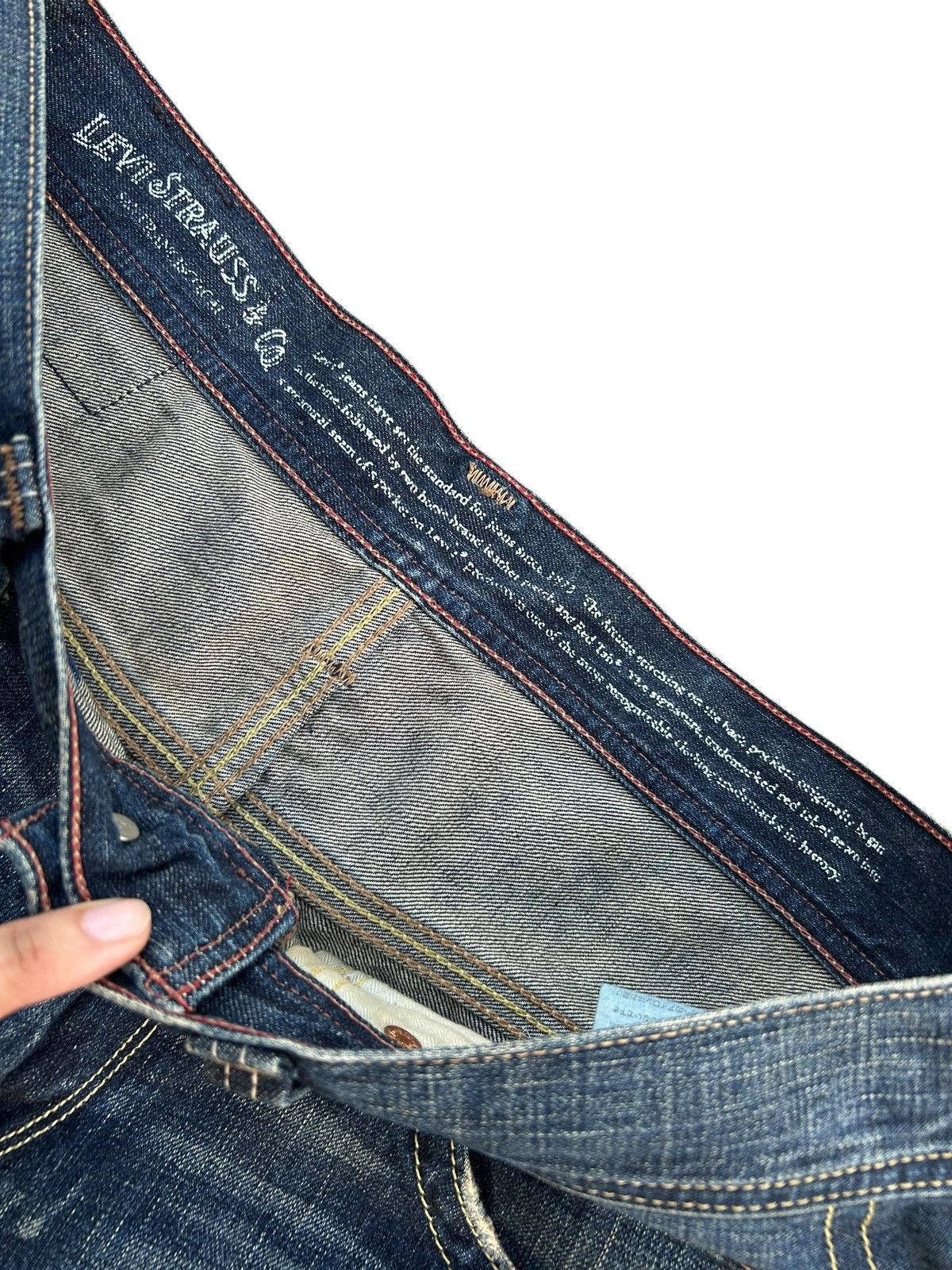 Kapital Flare Vintage Levis Hippies Style Distressed Denim Jeans Size US 34 / EU 50 - 12 Thumbnail