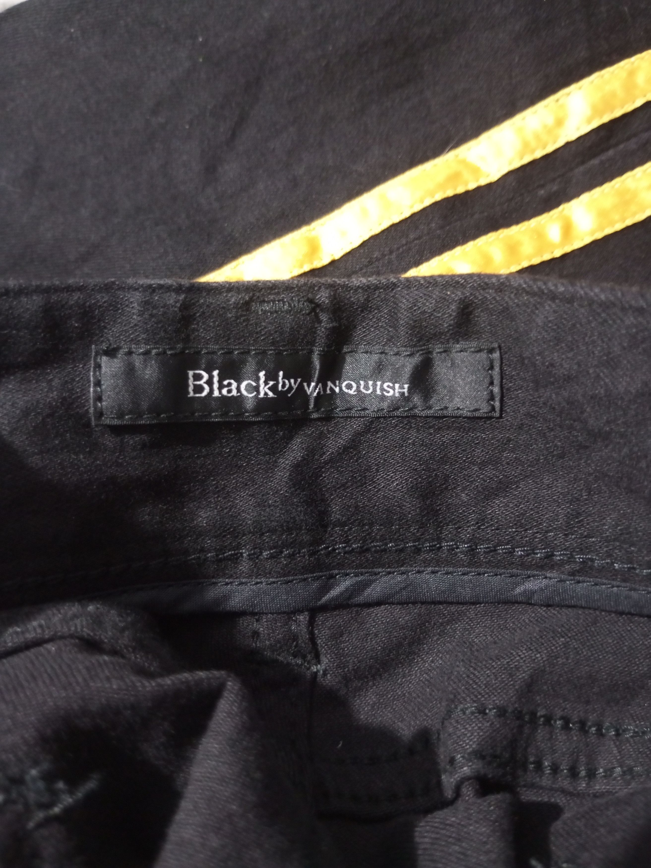 Vanquish Black by vanquish distressed yellow stripe denim stretch Size US 28 / EU 44 - 8 Thumbnail