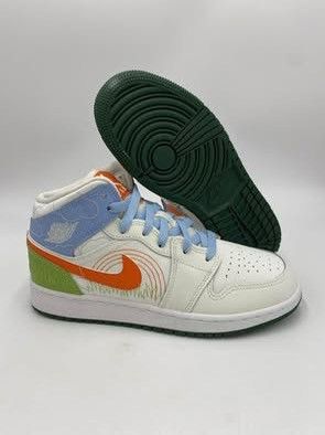 Nike Nike Air Jordan 1 Mid “Spring Stitch” Size US 7 / IT 37 - 5 Thumbnail