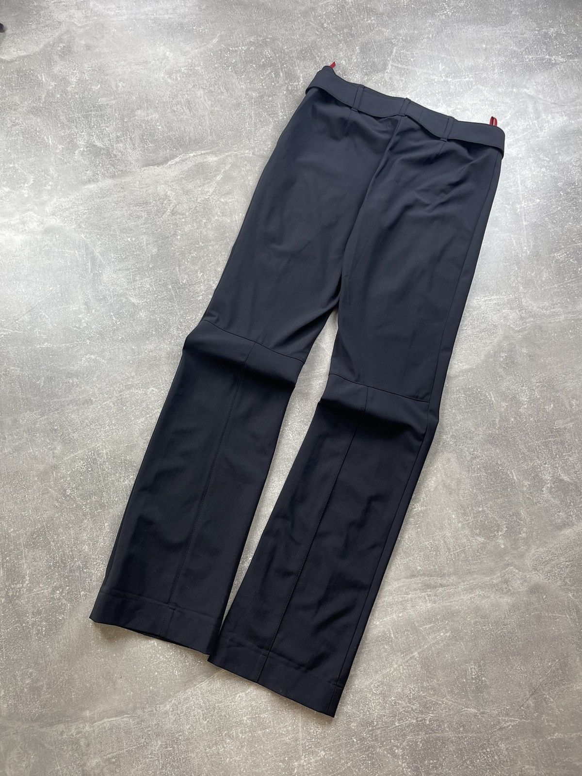 Prada Prada Linea Rossa Tech Archive Flared Pants Nylon Belted Size 30" / US 8 / IT 44 - 11 Thumbnail