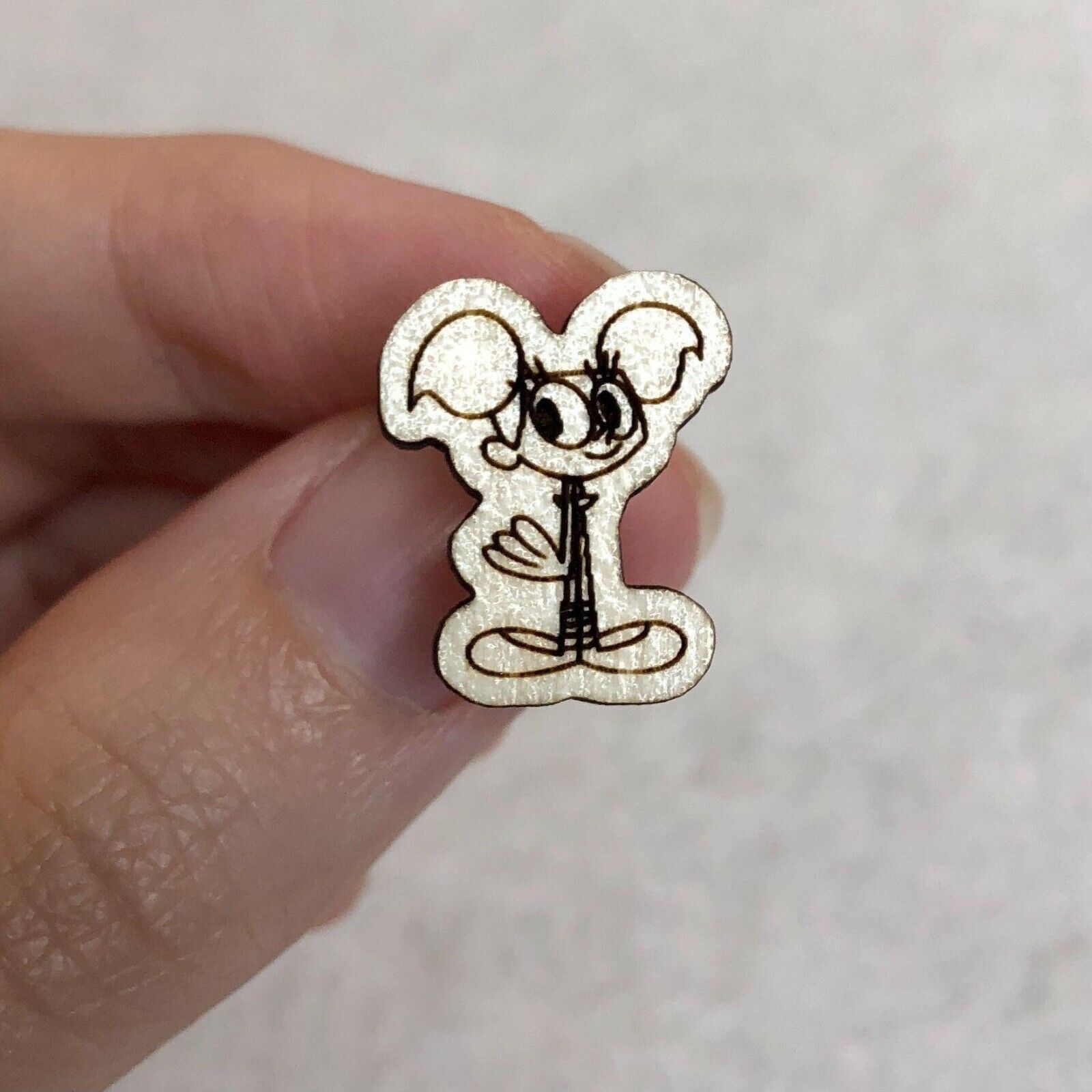 Cartoon Network Dexter's Lab Dee Dee Wood Stud Earrings Size ONE SIZE - 3 Thumbnail