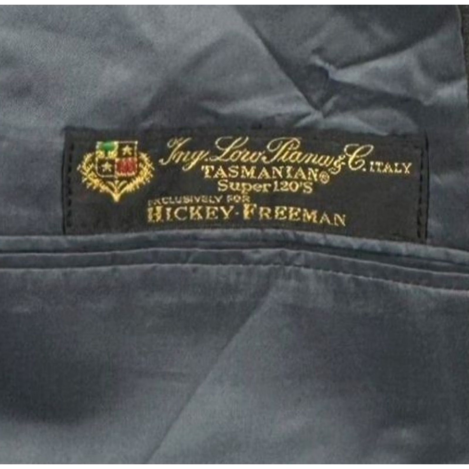 Vintage Hickey Freeman Canterbury Loro Piani Wool 2-Button Blazer Gray 46 R Men Blazer - 2-Button Front, Notch Lapel, Single-Breasted, Wool 100% Size 46R - 5 Thumbnail
