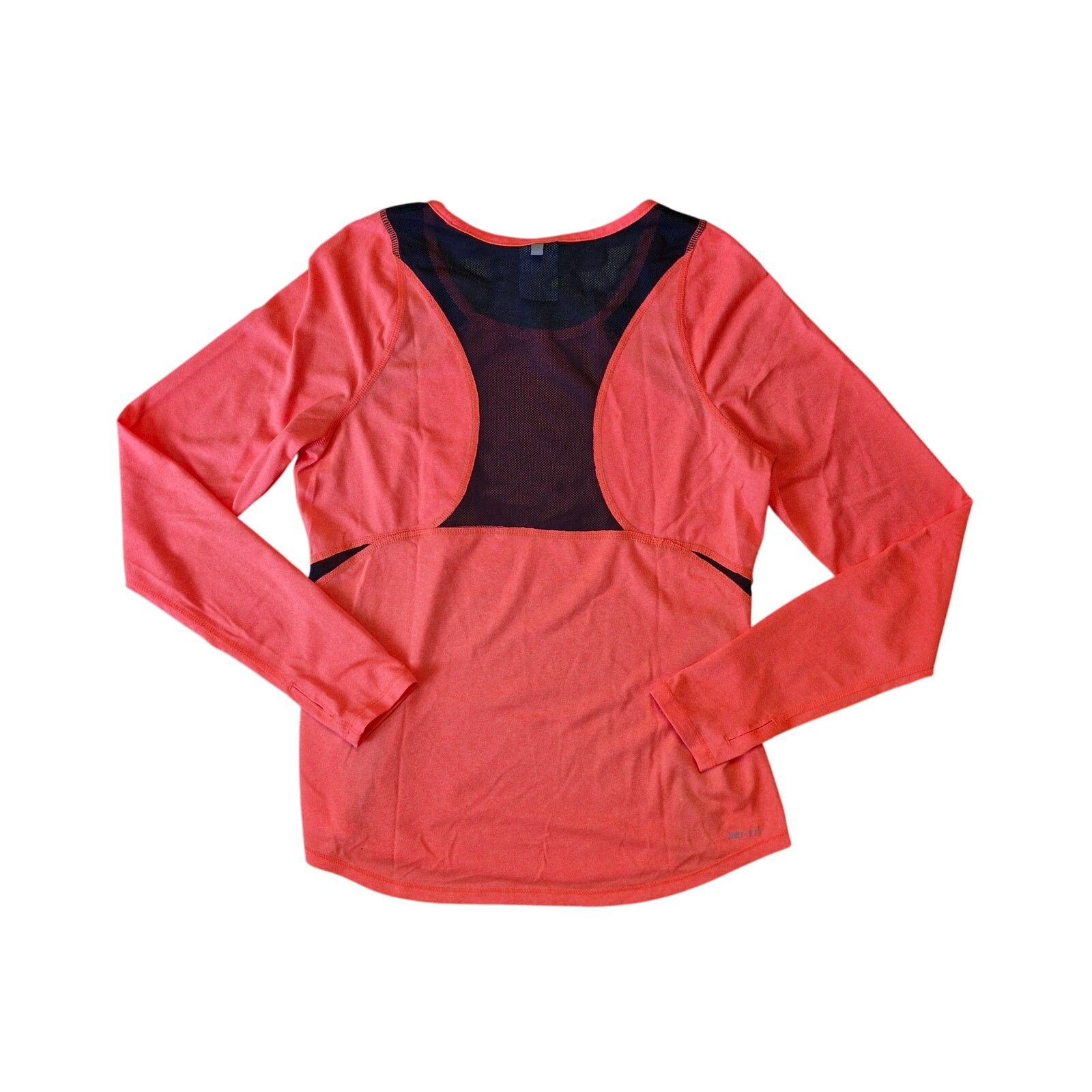 Nike Nike Women’s Dri‑Fit Orange Black Mesh Long Sleeve Size S Size S / US 4 / IT 40 - 4 Thumbnail